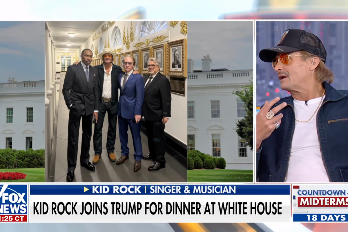 President Trump Hosts Bill Maher and Stephen A. Smith for White House Dinner