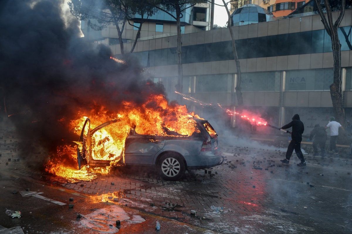 Violent Albanian protests sparked by luxury Trump resort ramp up amid demands for PM to resign