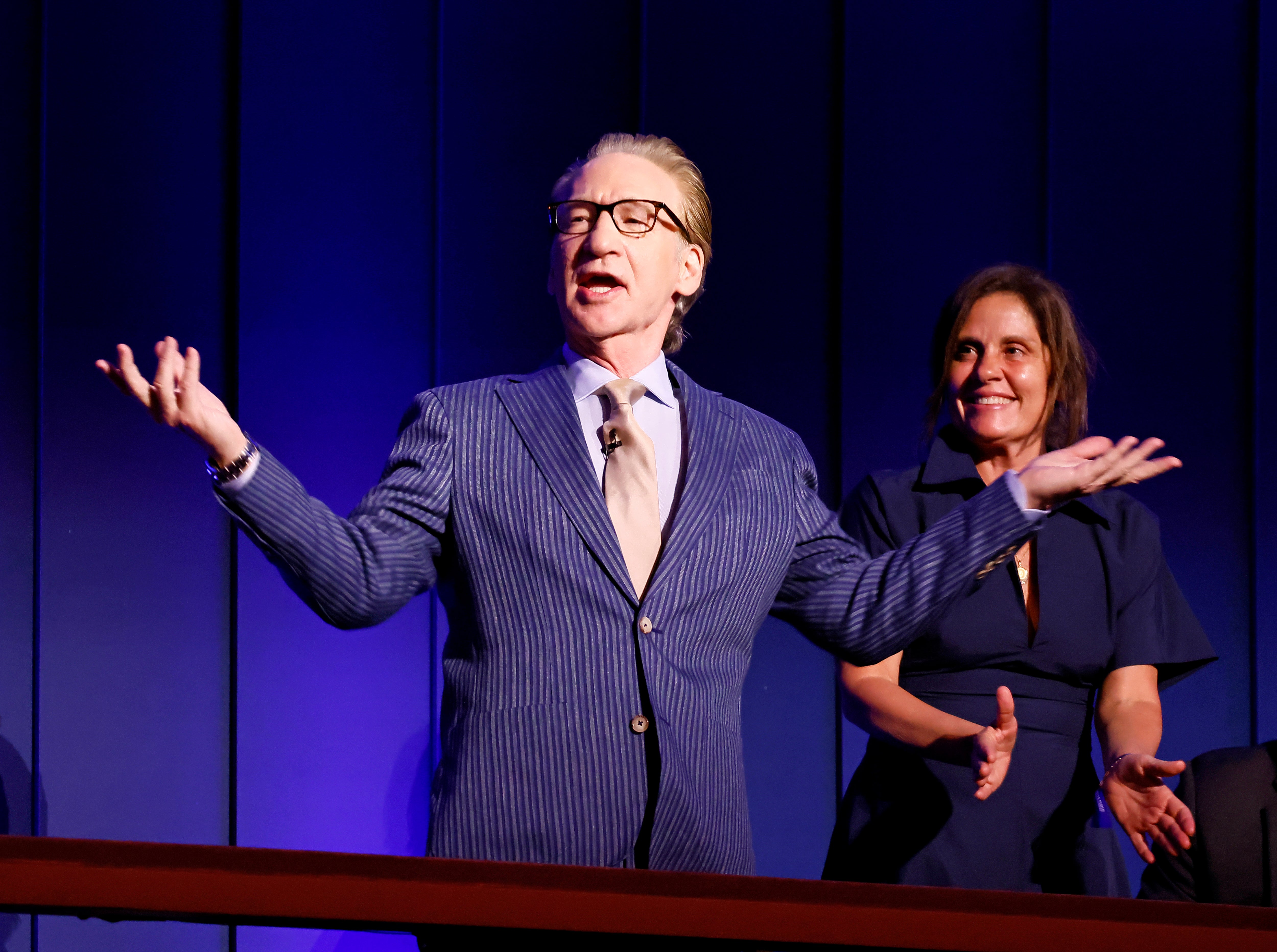 Maher, the host of HBO’s Real Time with Bill Maher, did most of the talking during the dinner, Smith said