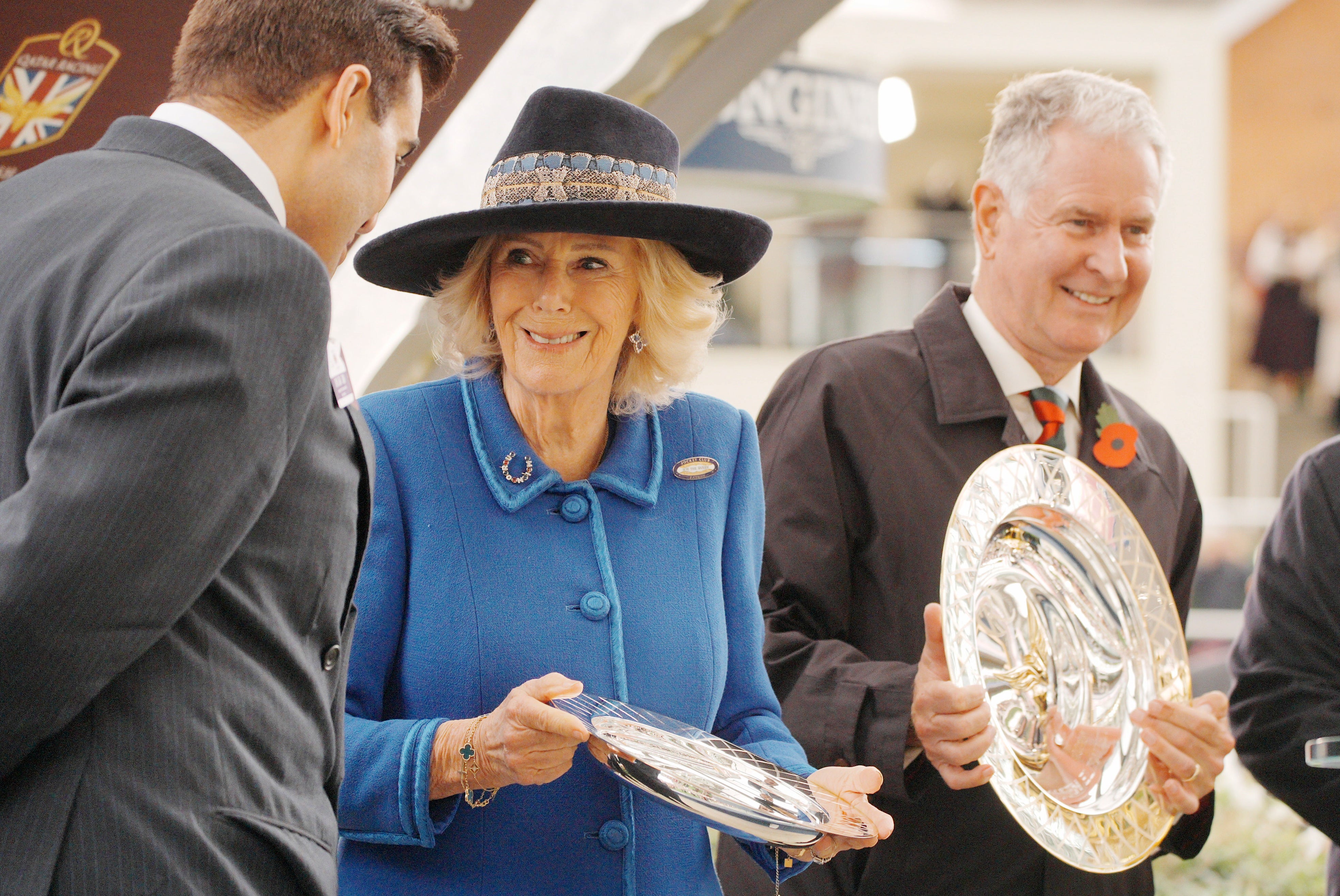 Queen Camilla during the presentation ceremony