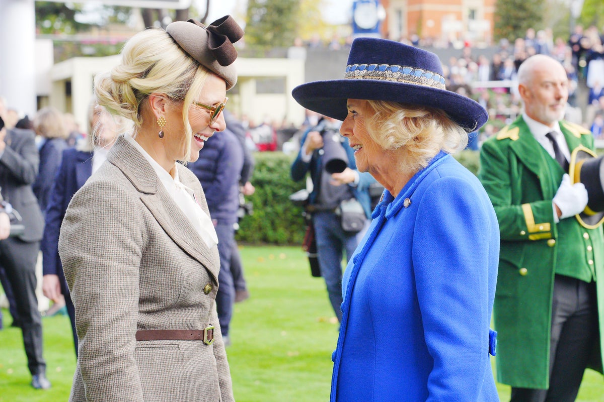 Queen Camilla joins Zara Tindall for race day at Ascot