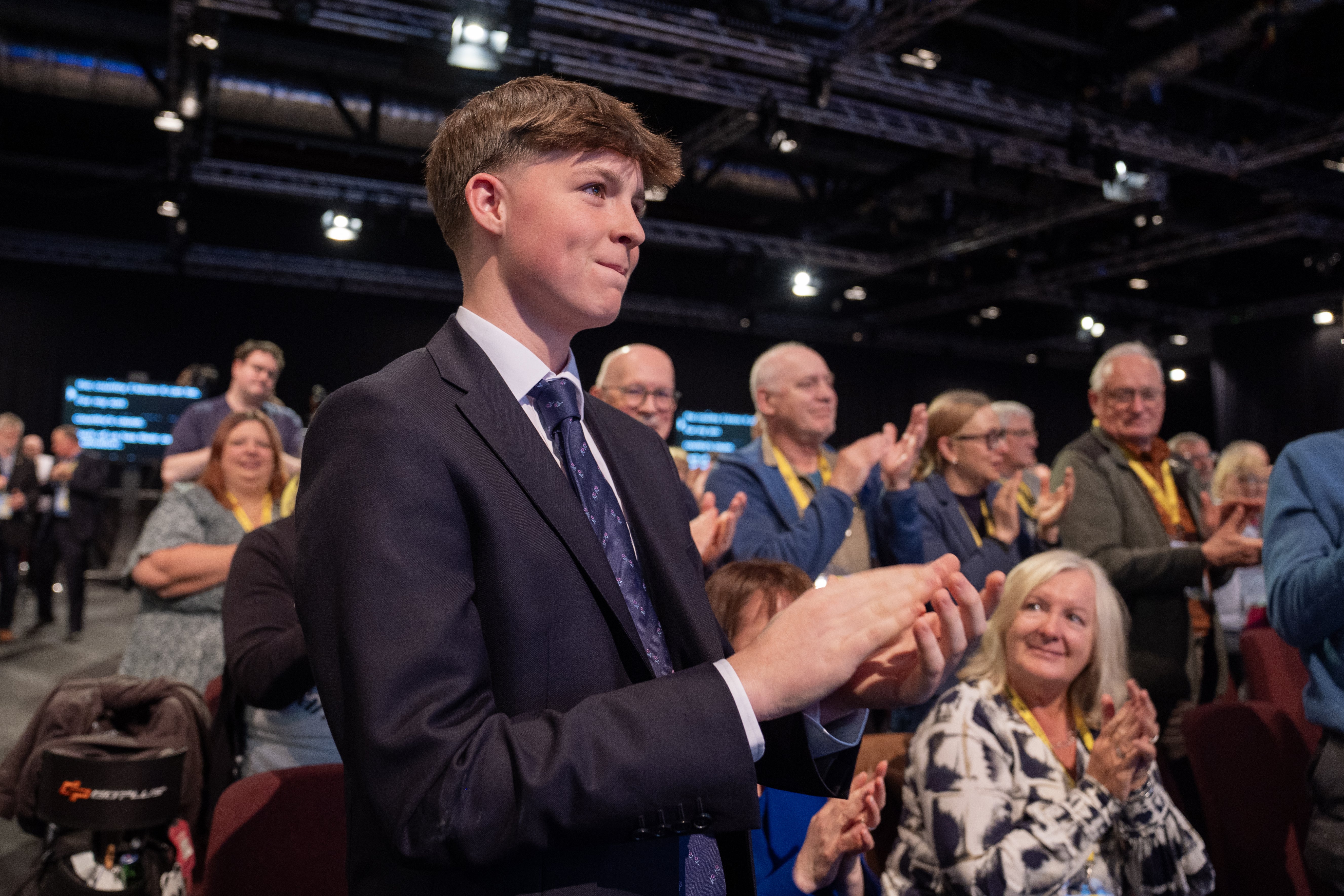 Matthew applauded his father’s speech