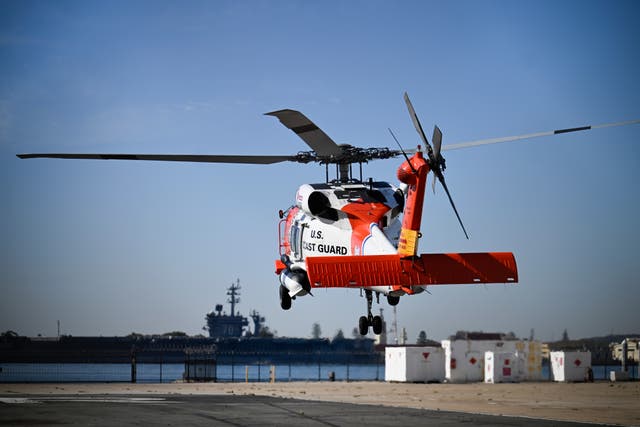 The U.S. Coast Guard and Navy are searching the waters using multiple aircraft and boats