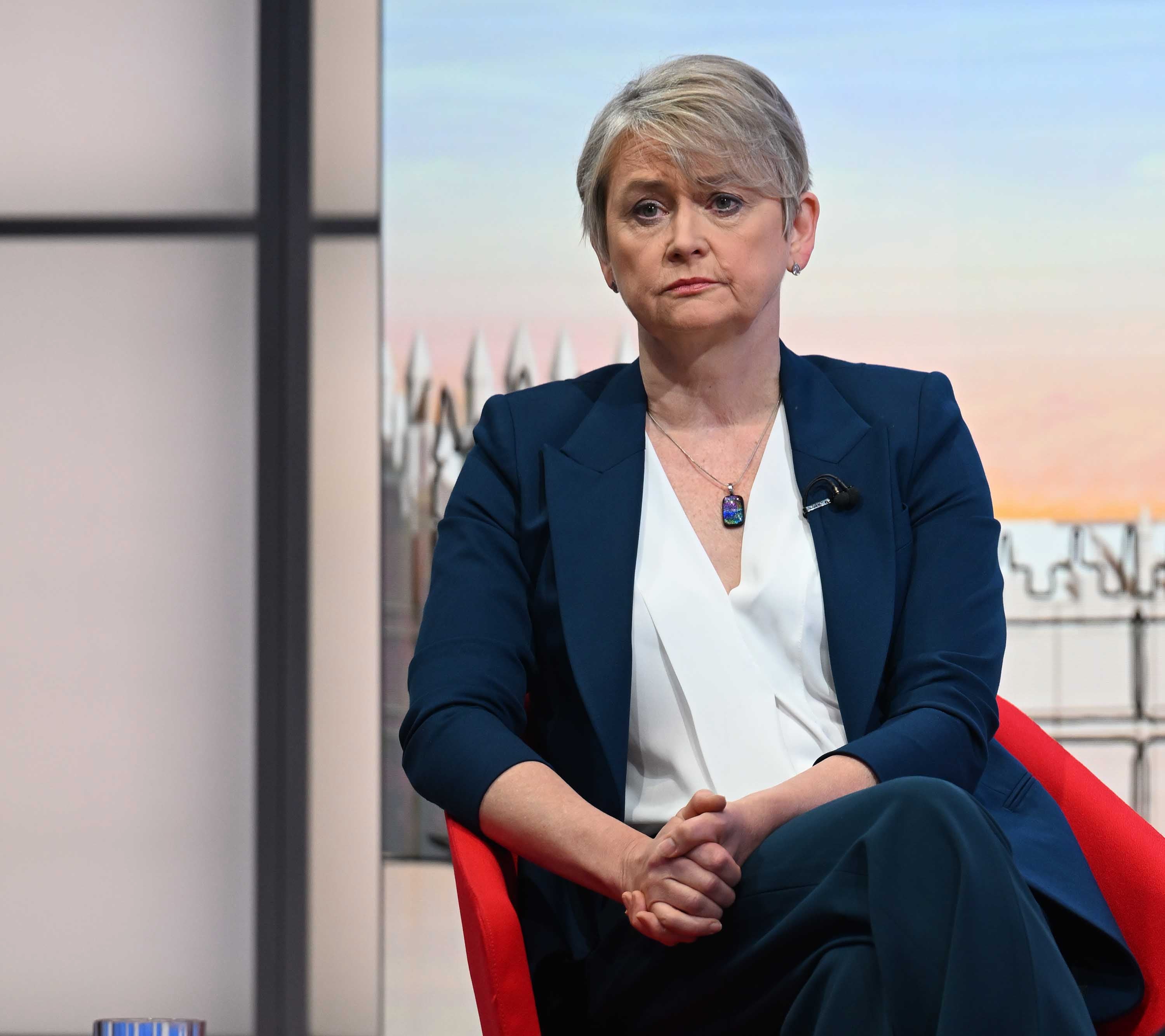 Health Secretary Yvette Cooper appearing on the Sunday with Laura Kuenssberg (Jeff Overs/BBC)