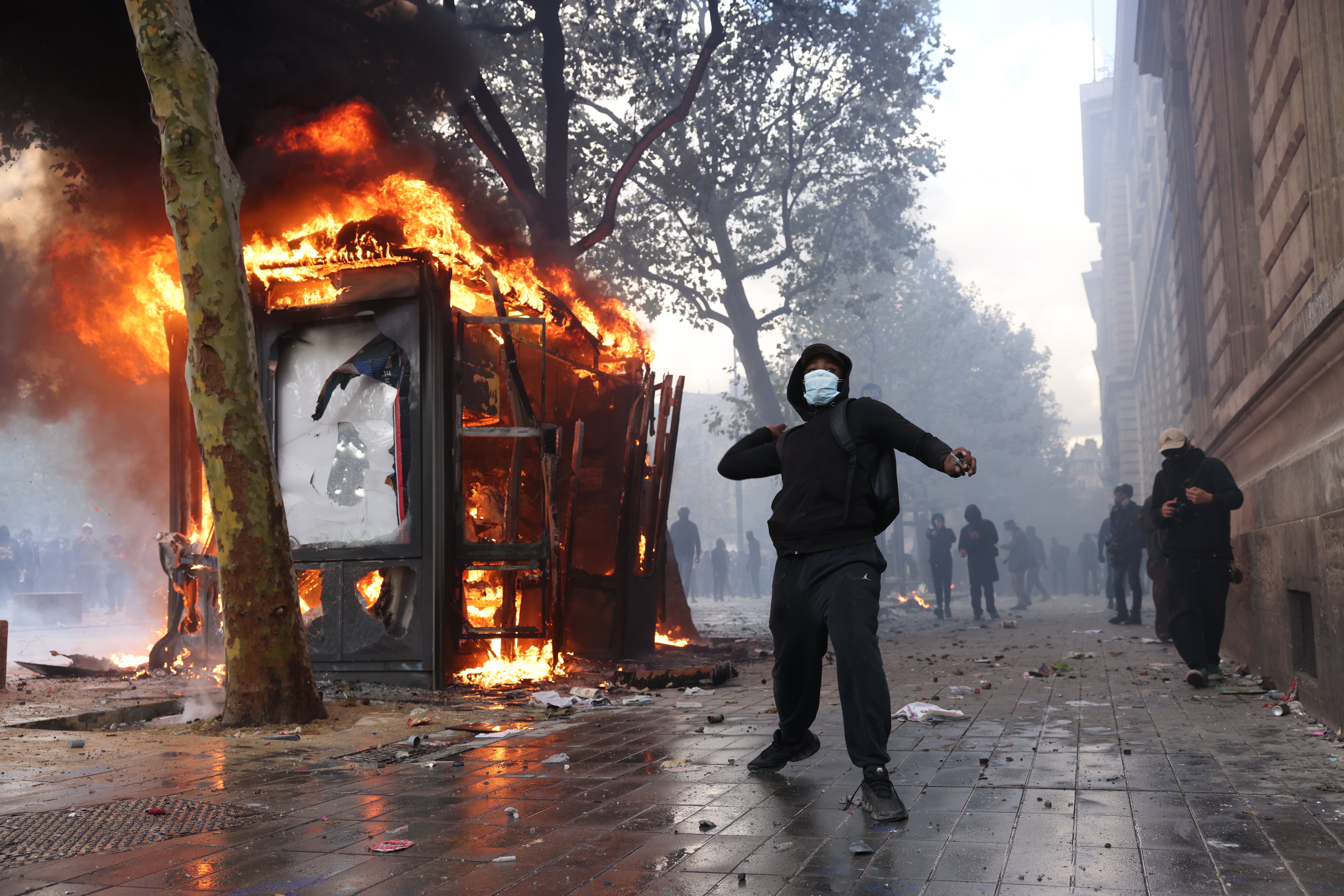 Protesters at Place De La Republiqu