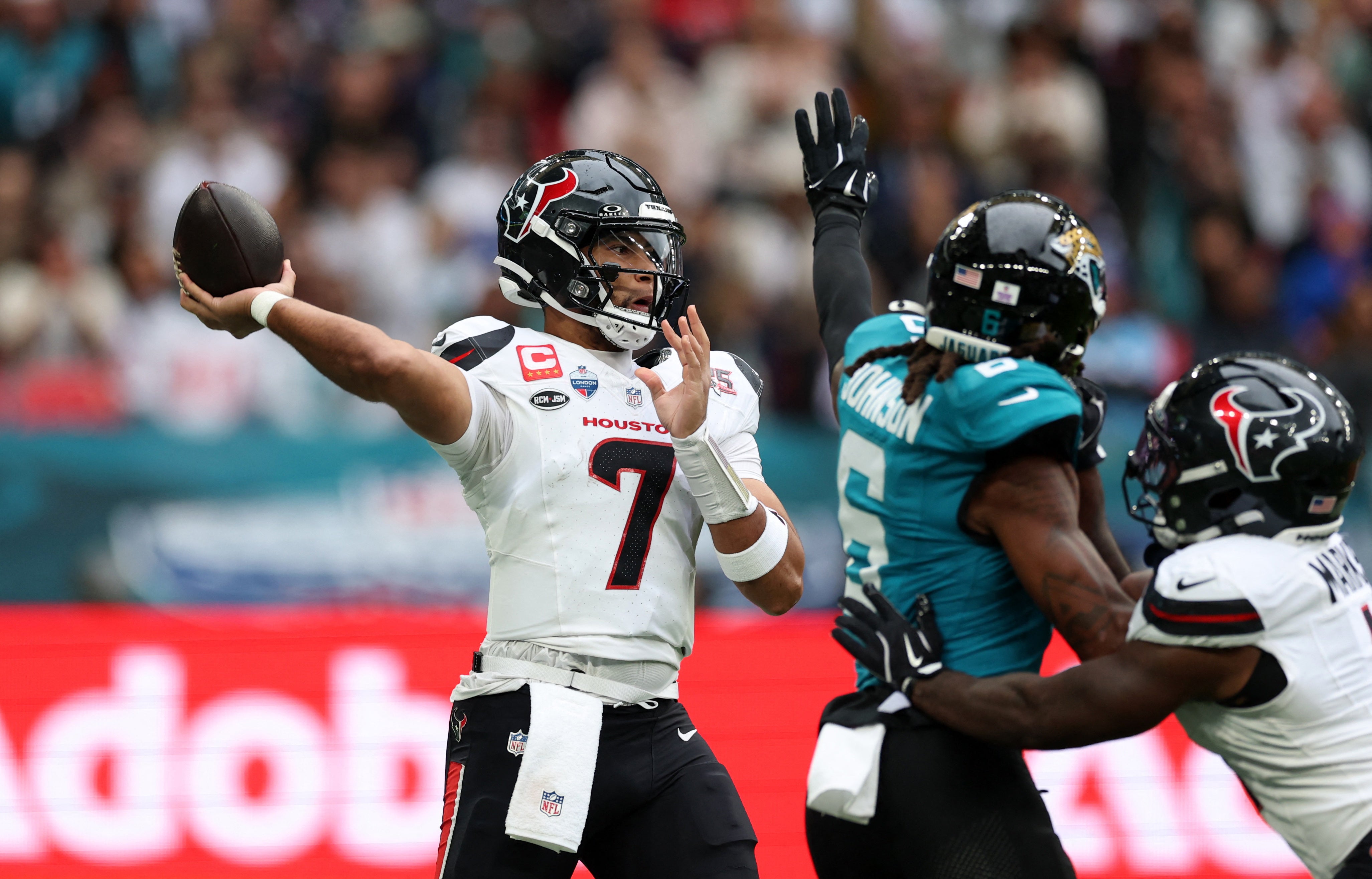 CJ Stroud led the Houston Texans to victory over the Jacksonville Jaguars