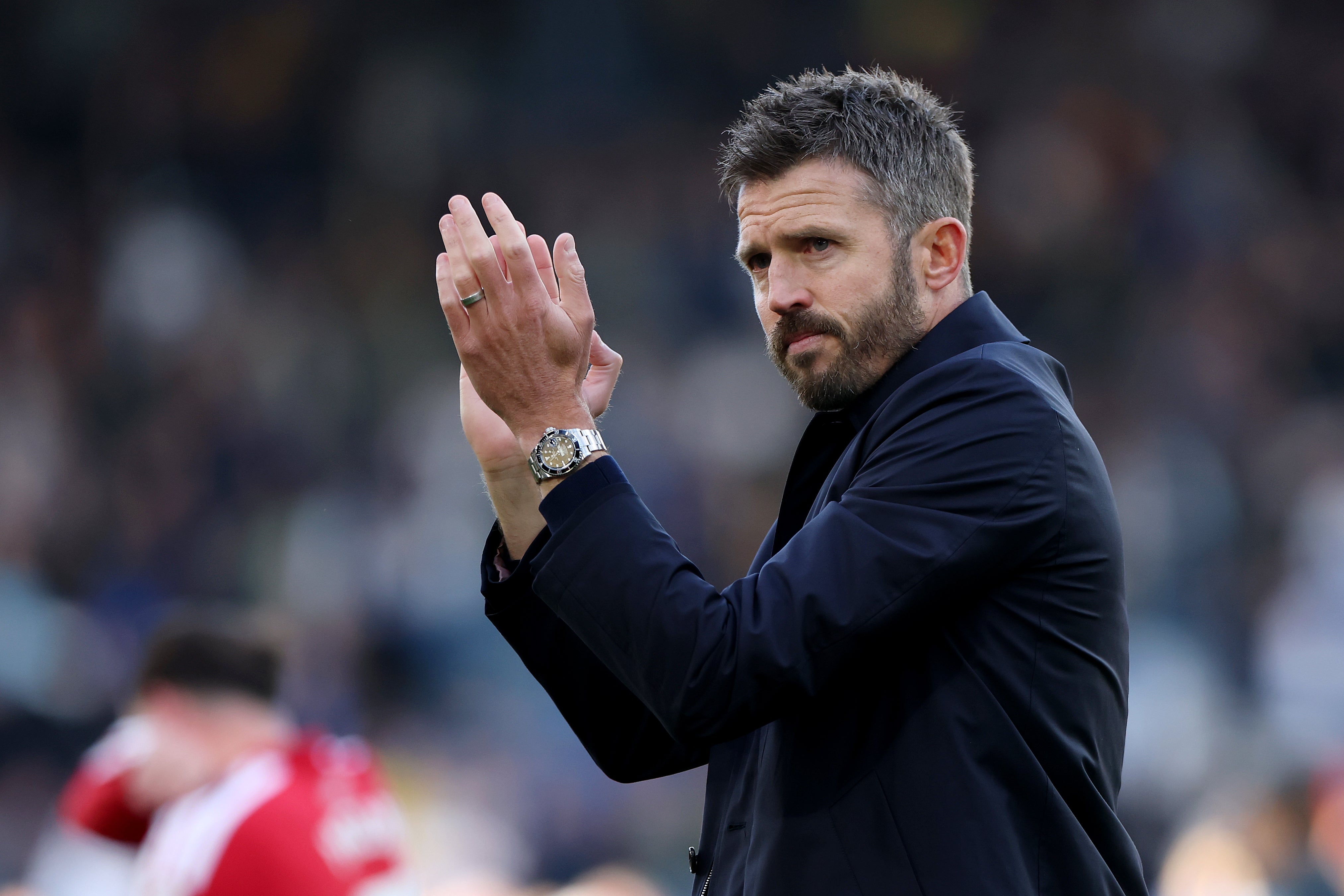 Carrick hails the travelling support at Elland Road
