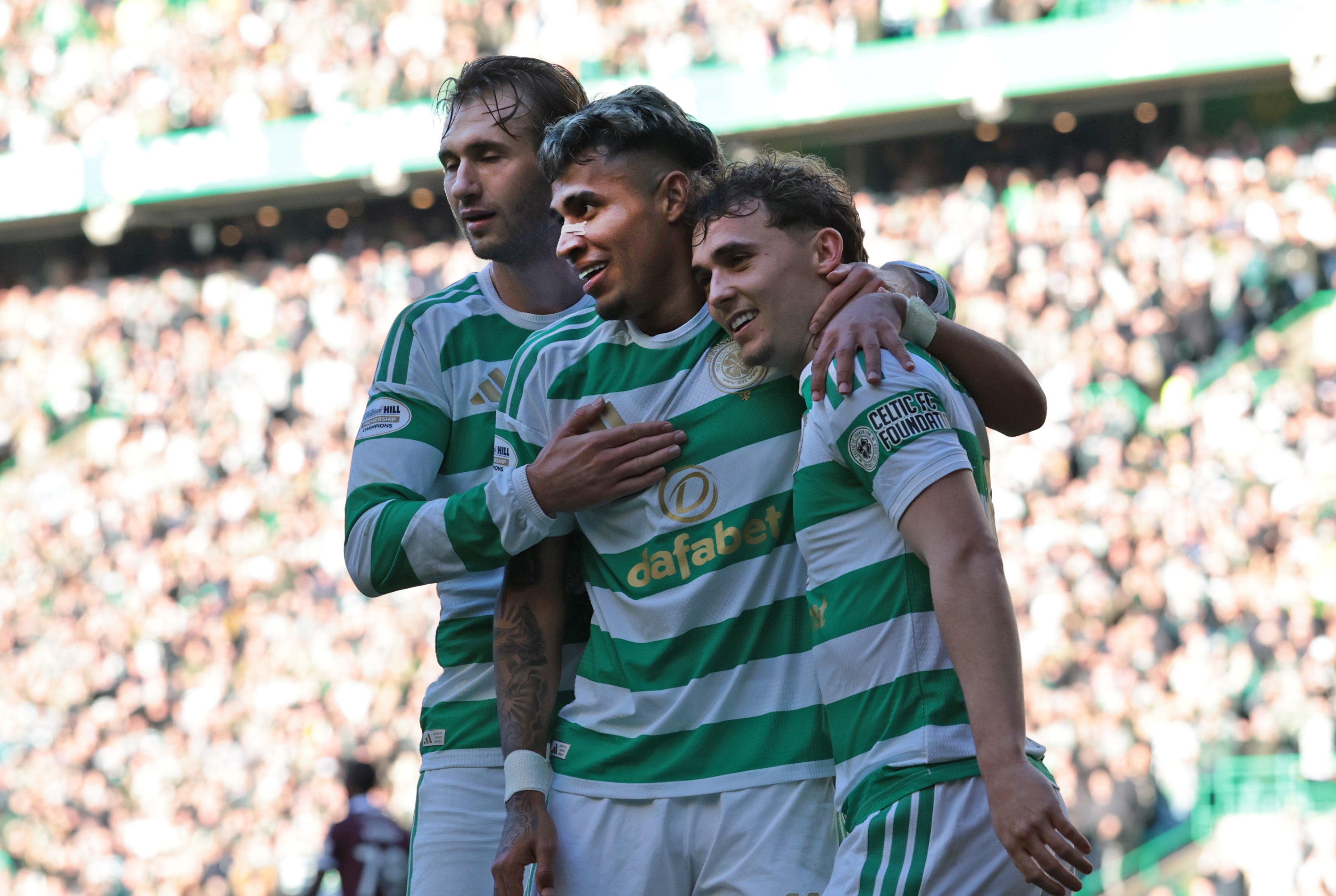 Celtic thrashed Hearts 7-1