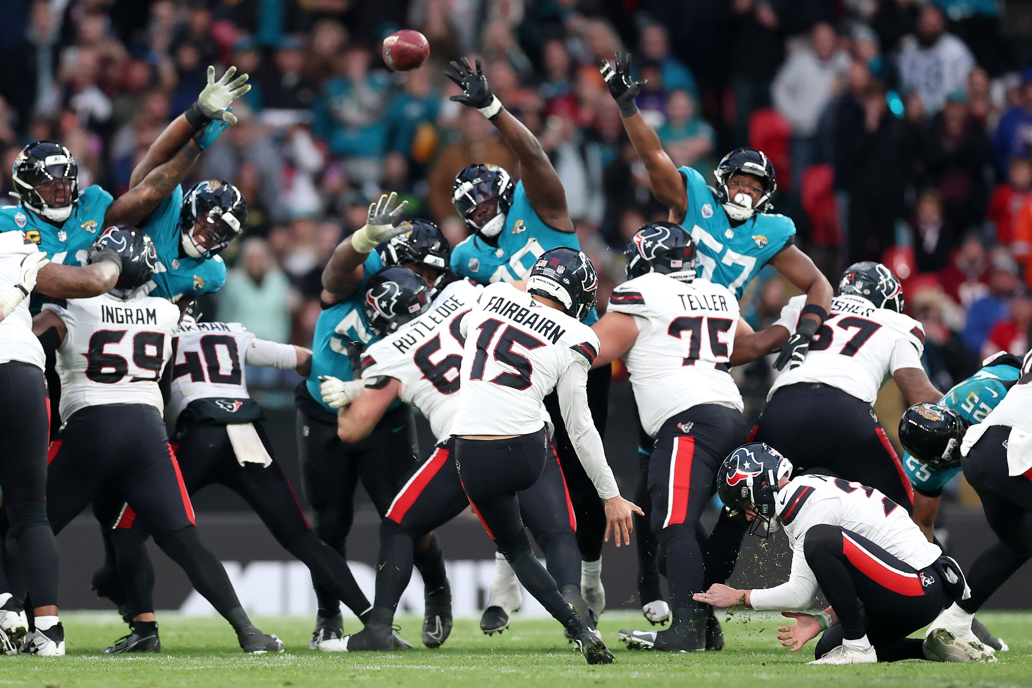 Ka'imi Fairbairn slotted a field goal as time expired to give the Texans victory at Wembley