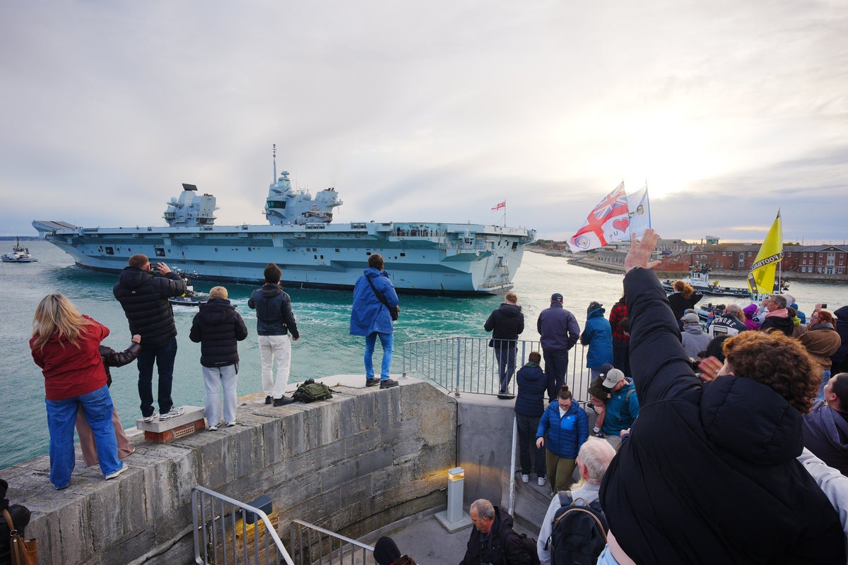 HMS Prince of Wales sets sail for Arctic deployment