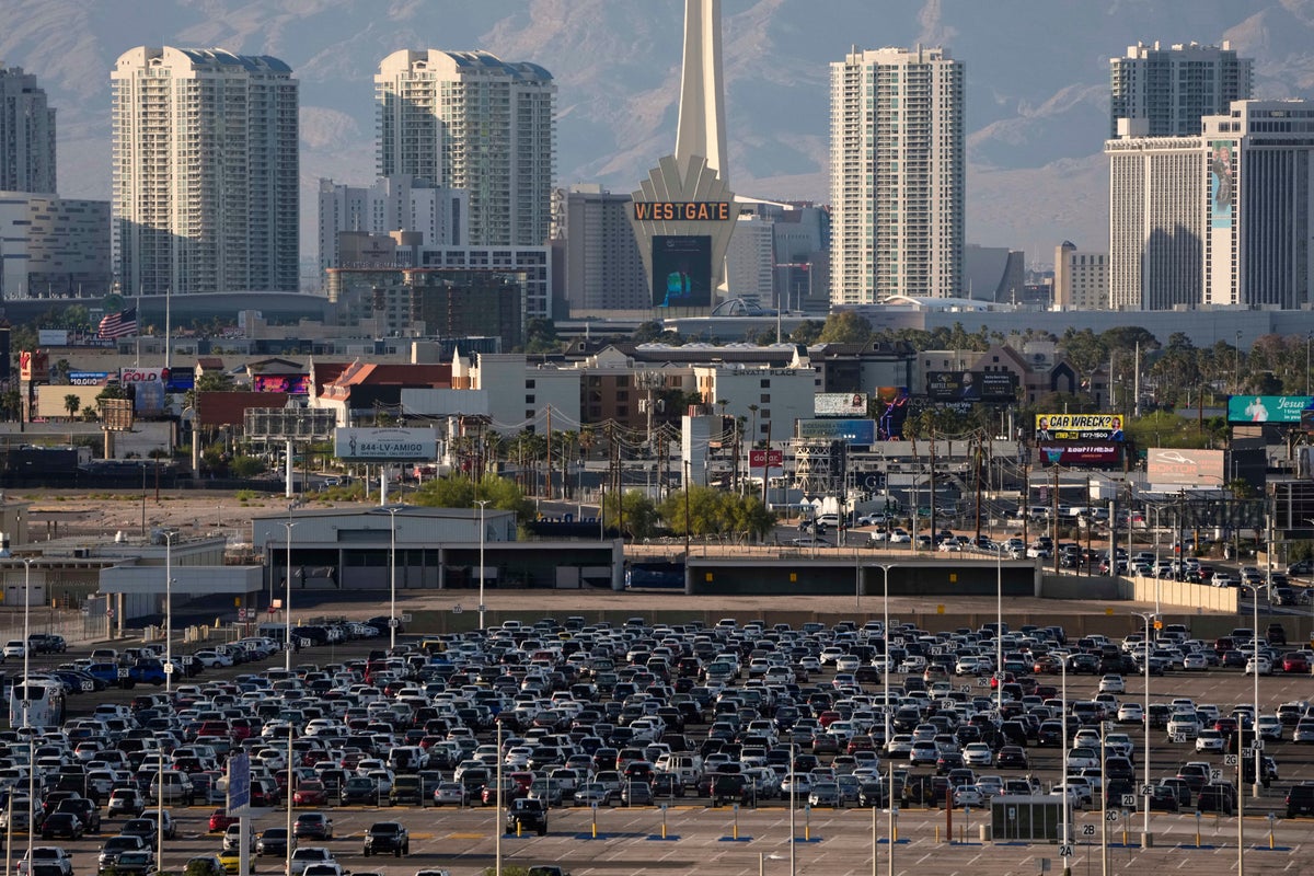 Private jet crashes into fence at Las Vegas airport, triggering chaos for hundreds of flights