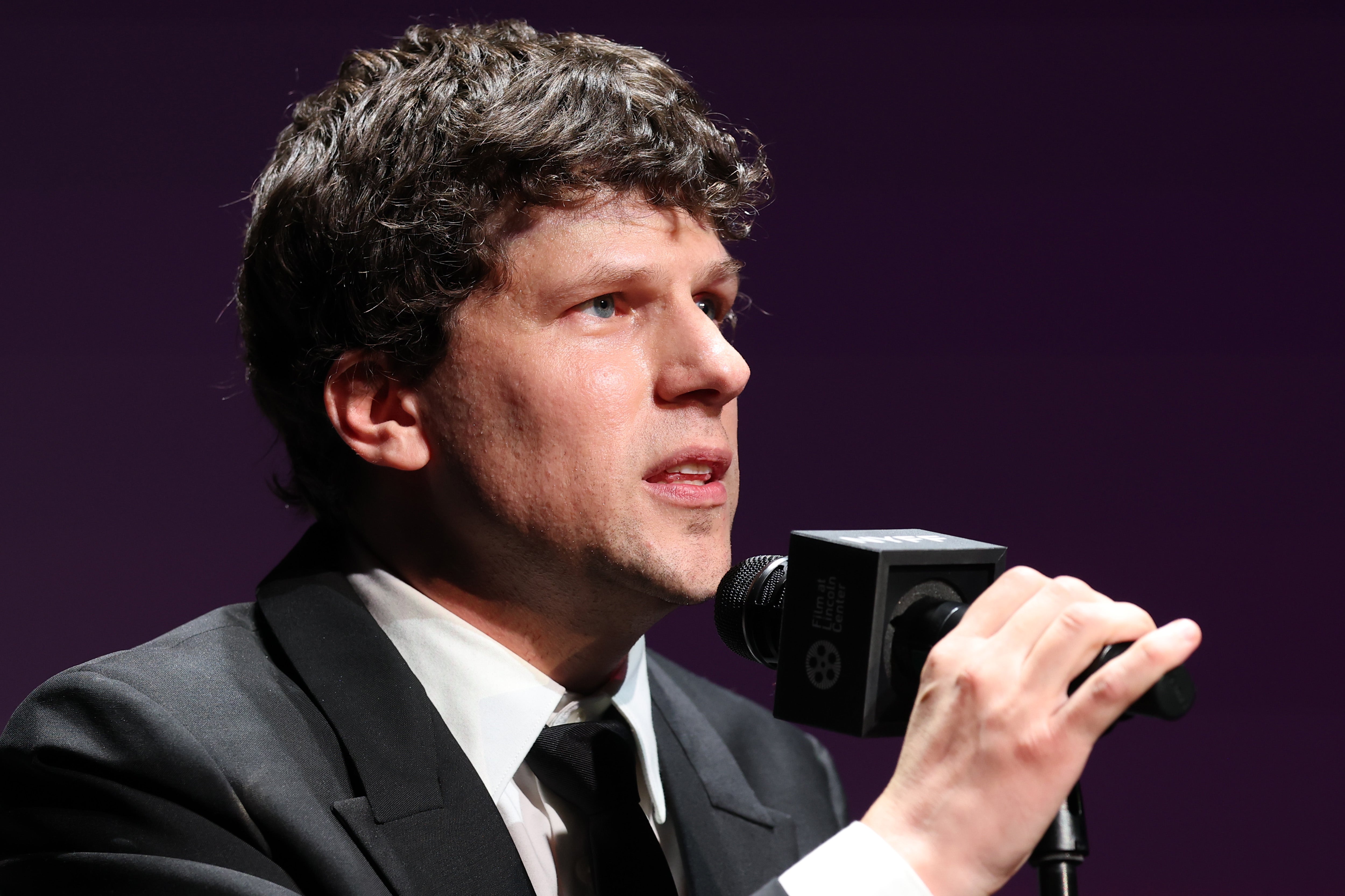 Jesse Eisenberg speaks onstage at the 64th New York Film Festival.