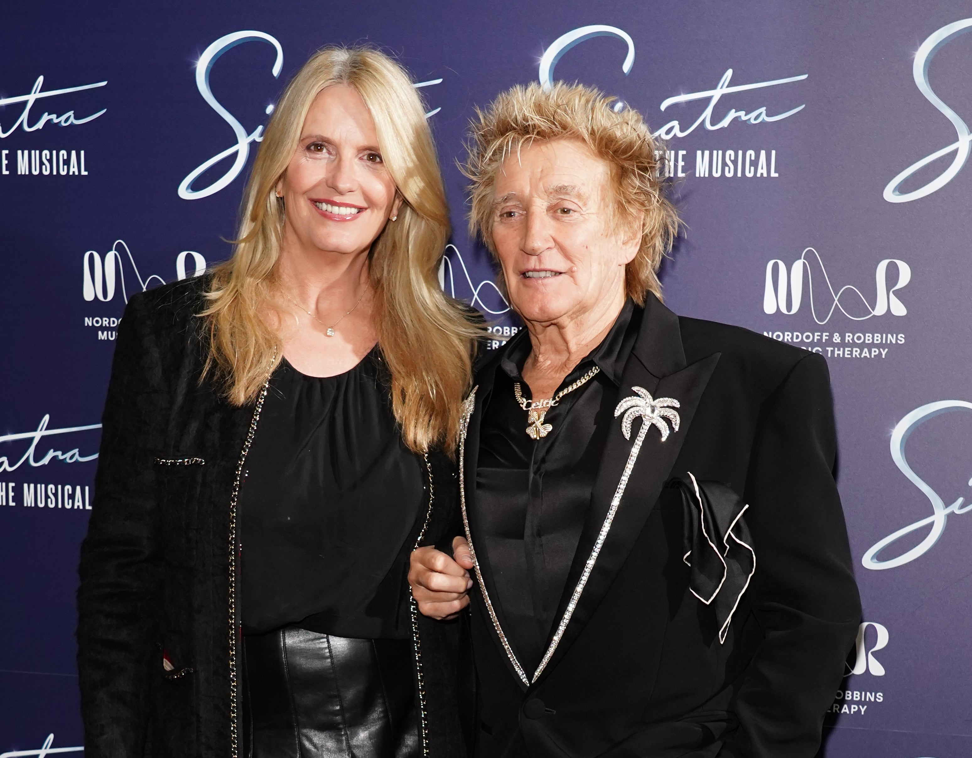 Penny Lancaster and Rod Stewart attended a charity gala for ‘Sinatra the Musical’