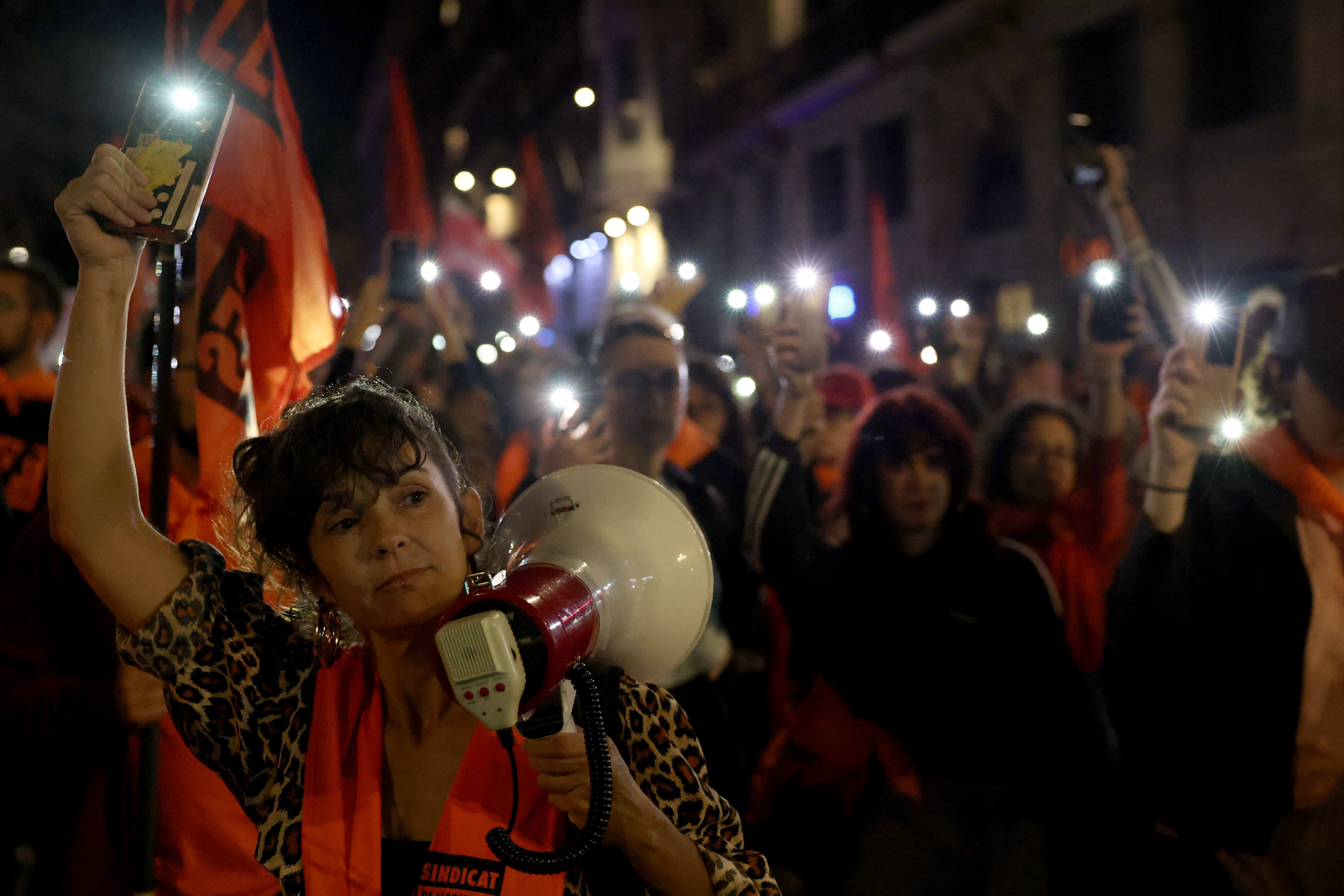 Demonstrators gather to pay tribute to Maricarmen Abascal, the 87-year-old pensioner whose eviction triggered nationwide protests over Spain's chronic housing crisis.