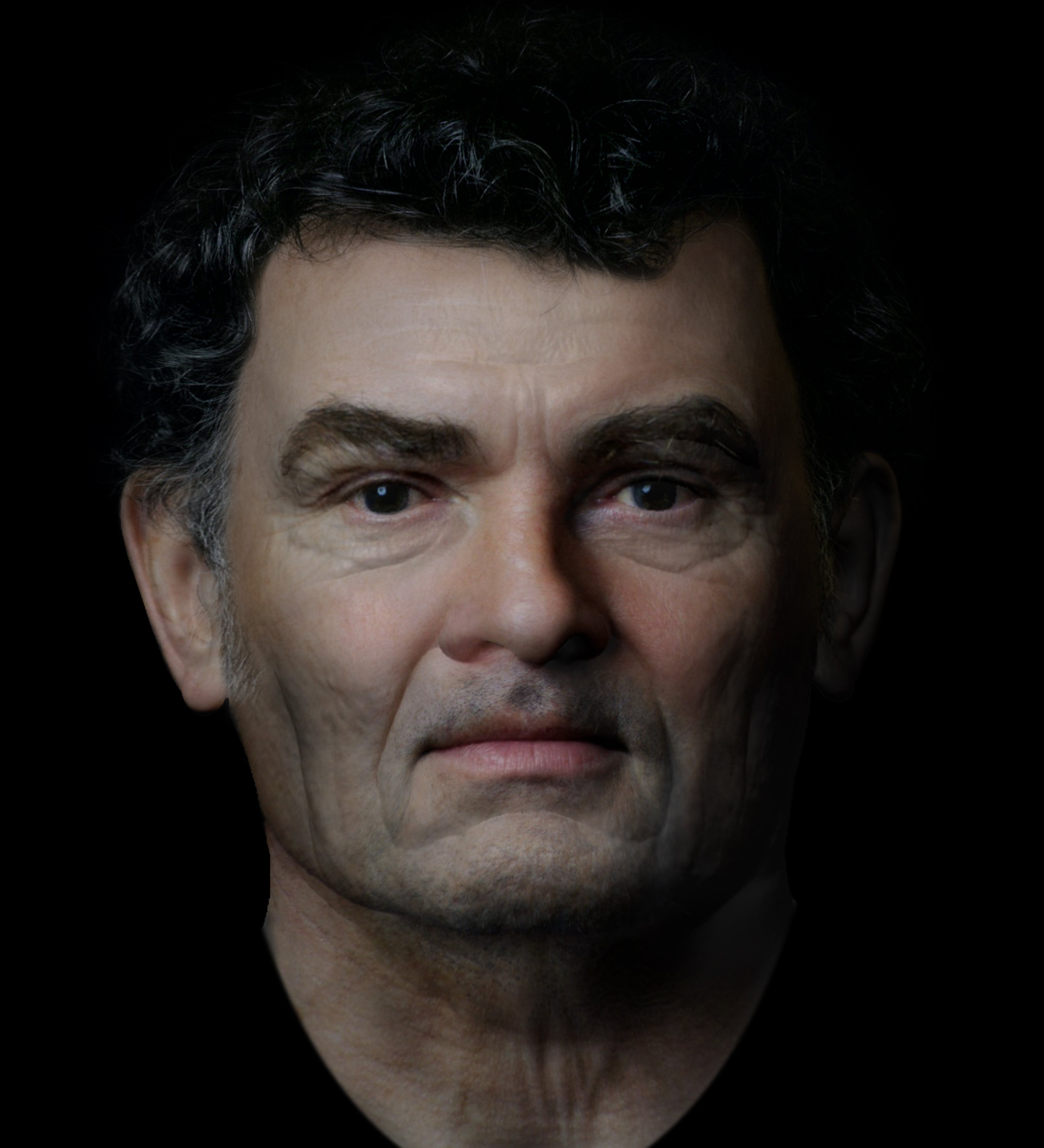 The facial reconstruction of the man from Inveresk