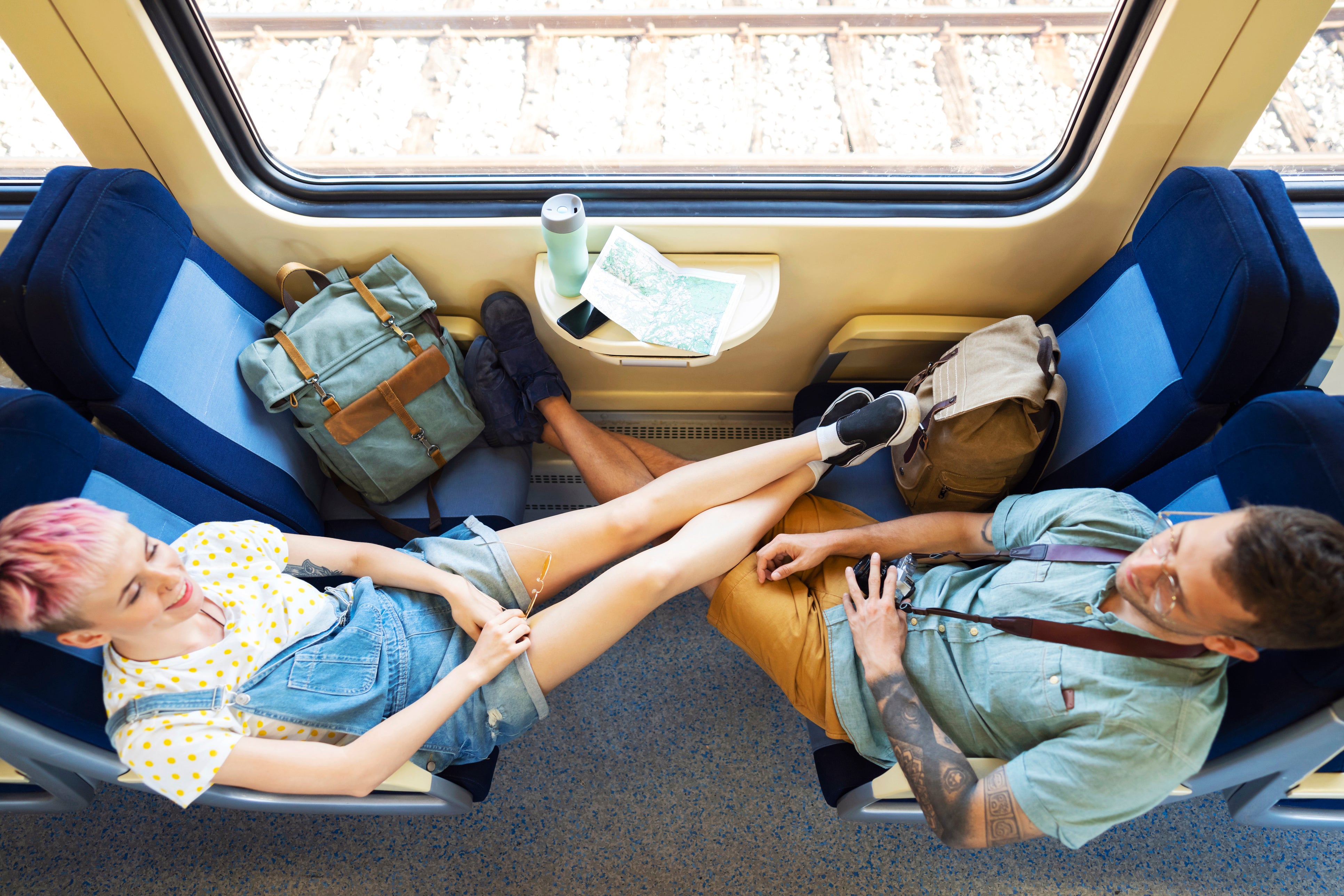 If you’ve got your feet up on the train, it’s likely you weren’t trained in polite decorum