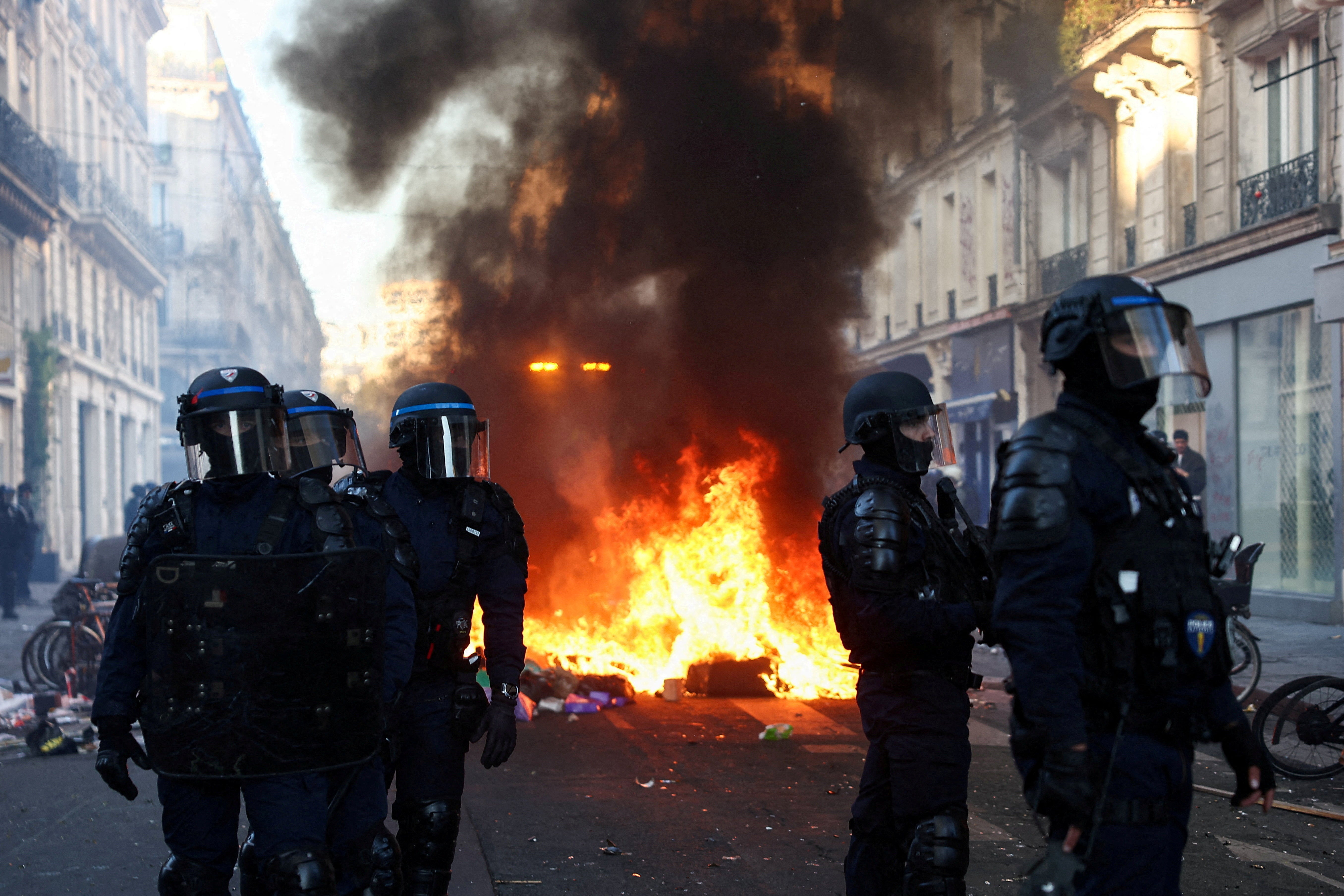‘We are the shame of Europe’: France imposes curfews to stop growing violent riots