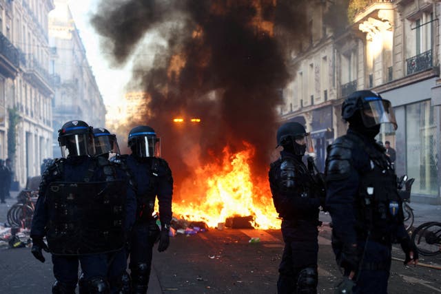 The mayor of Paris Centre called for the army to be deployed after a weekend of unrest, with riot police called out on Saturday