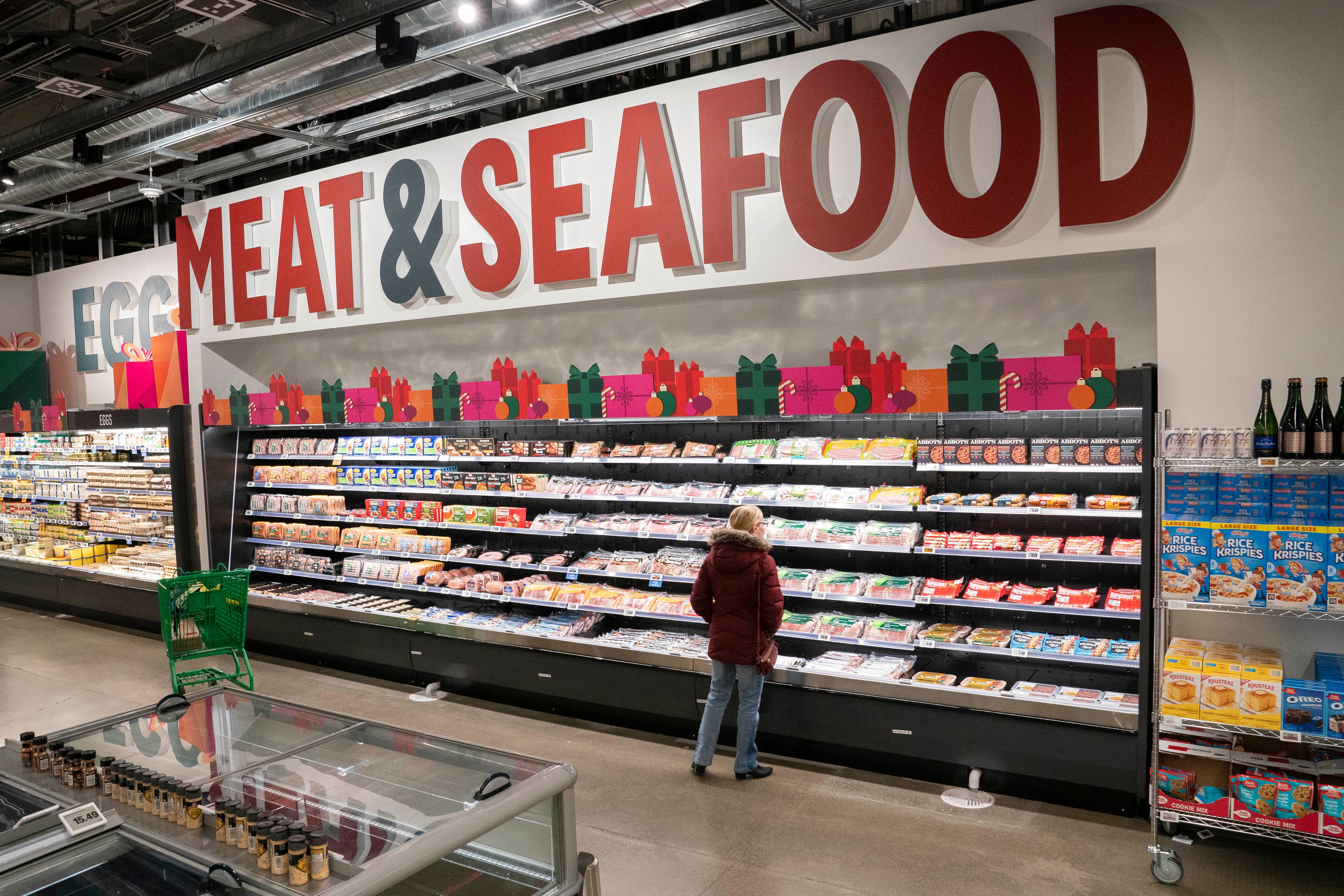 British supermarkets have not ruled out selling chicken-fed salmon