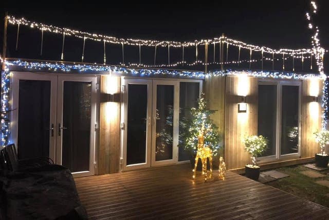 Justin and Karen Salmon's 'garden room' as it was in 2018