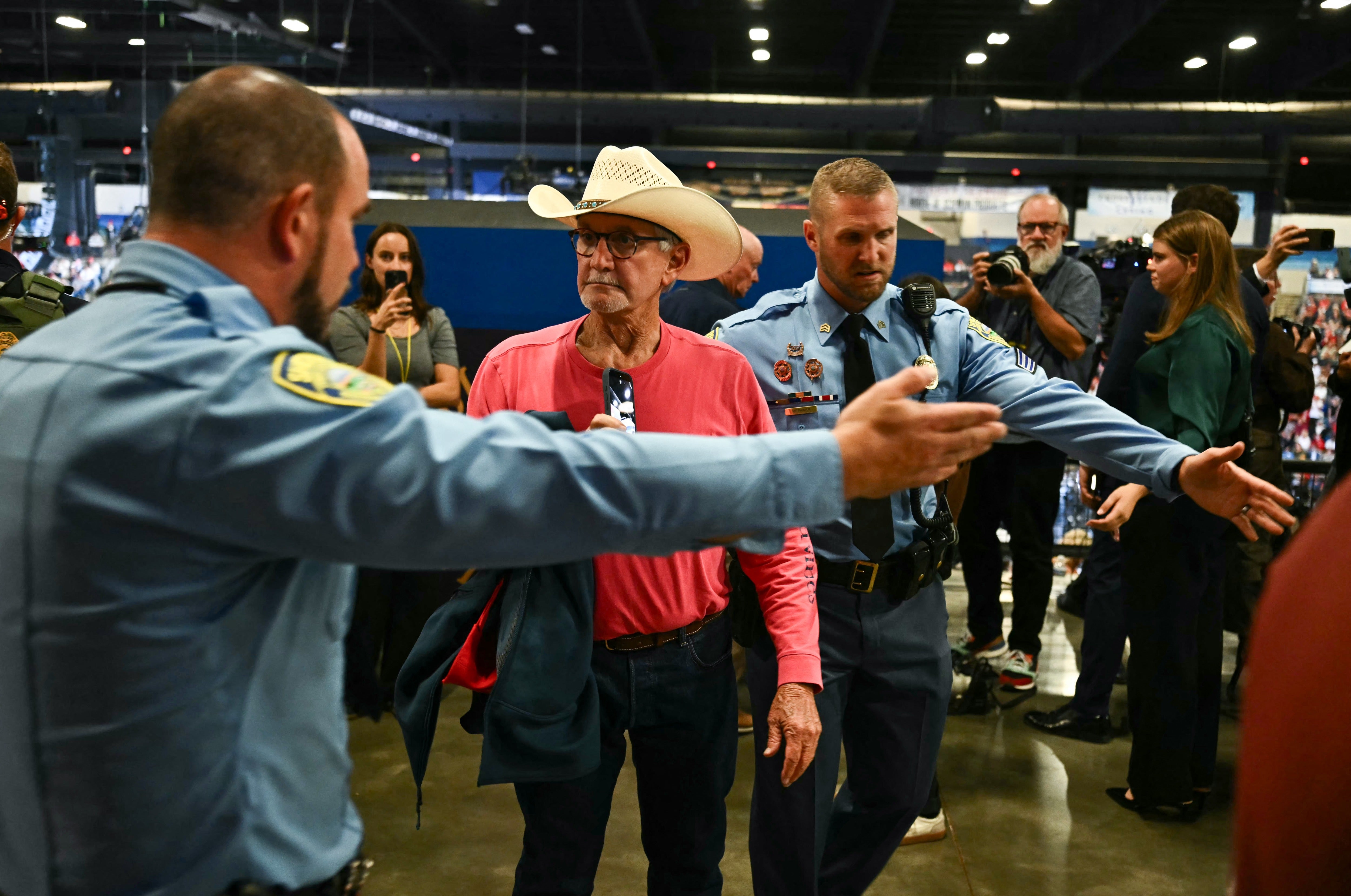 By the fourth interruption in his speech, Trump accused the protesters of being young people who get paid $250 to cause a disturbance and then 'ruin their whole lives'