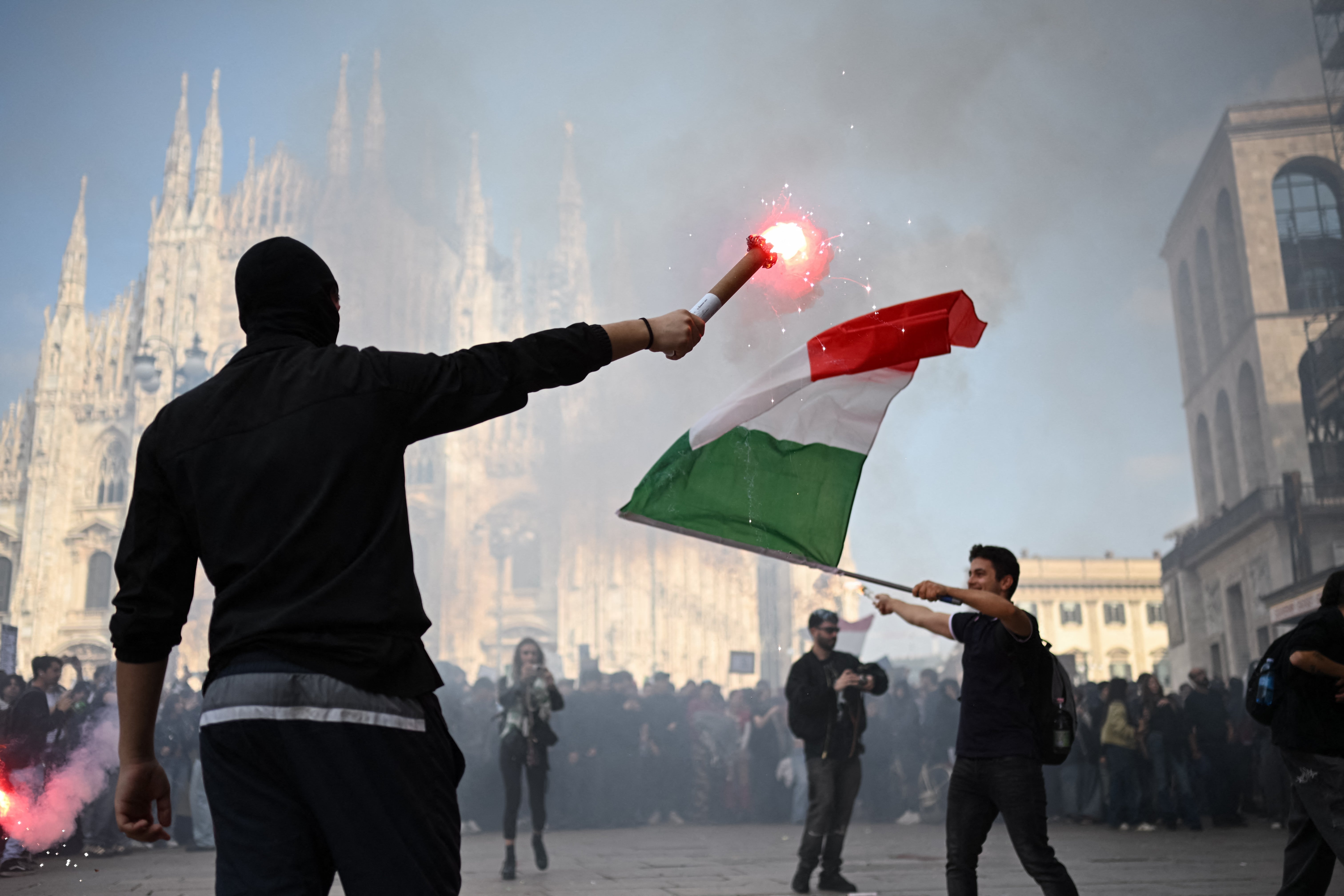 The Italy protests come amid a wave of similar protests across Europe