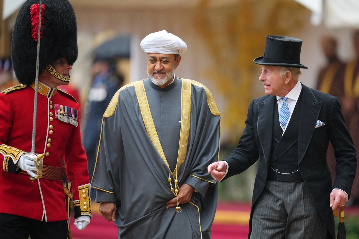 Royal family welcome Sultan of Oman to Windsor for historic state visit