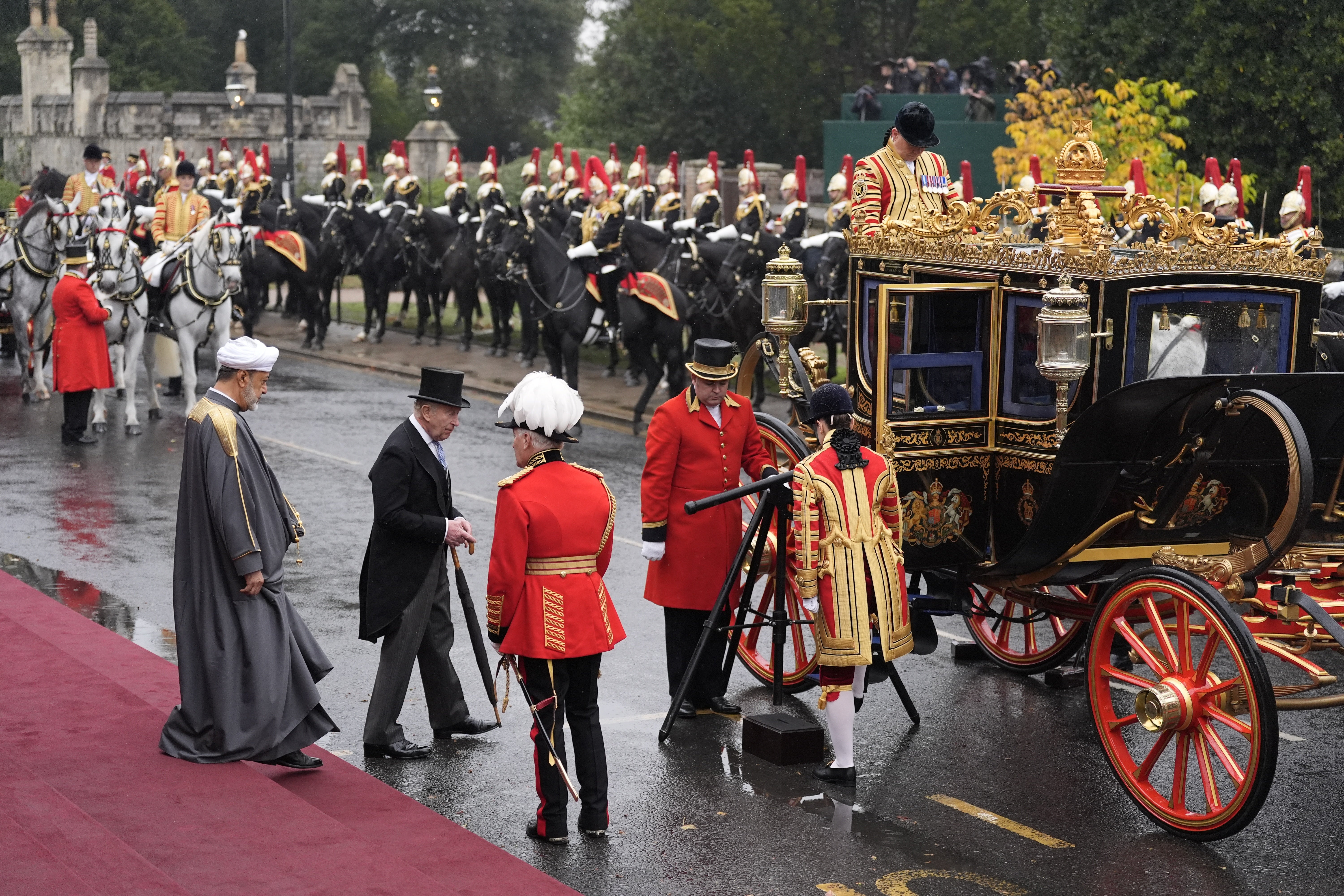 Charles and the Sultan enter a coach