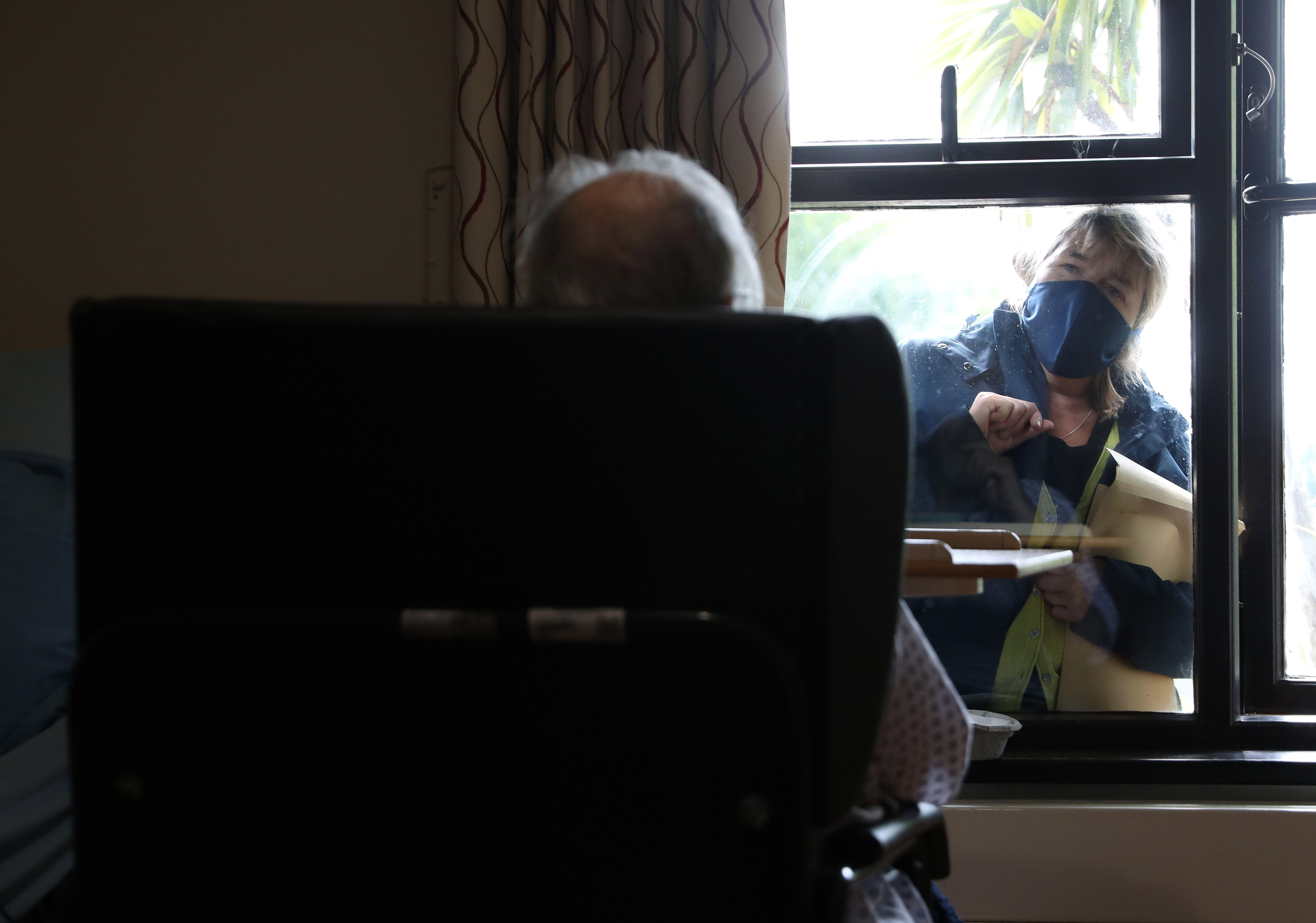 People were prevented from visiting their loved ones in care homes in the pandemic