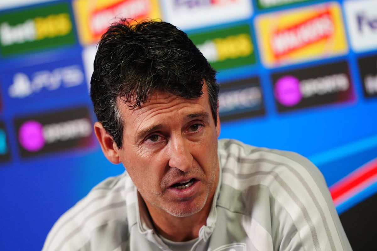 Aston Villa manager Unai Emery during a press conference
