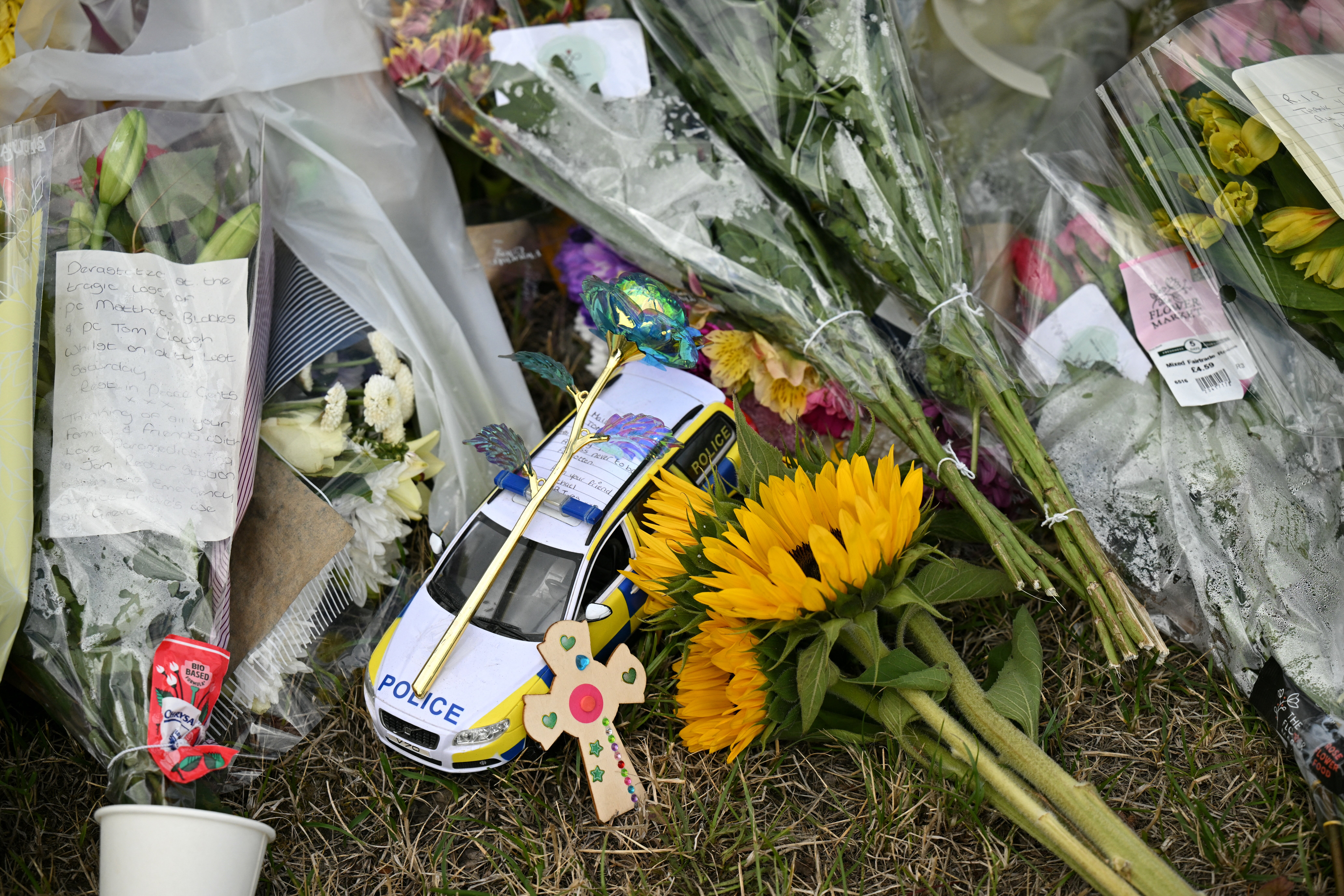 Cleveland Police said that officers Blades and Clough were chasing two cars with cloned plates when the deadly accident occurred