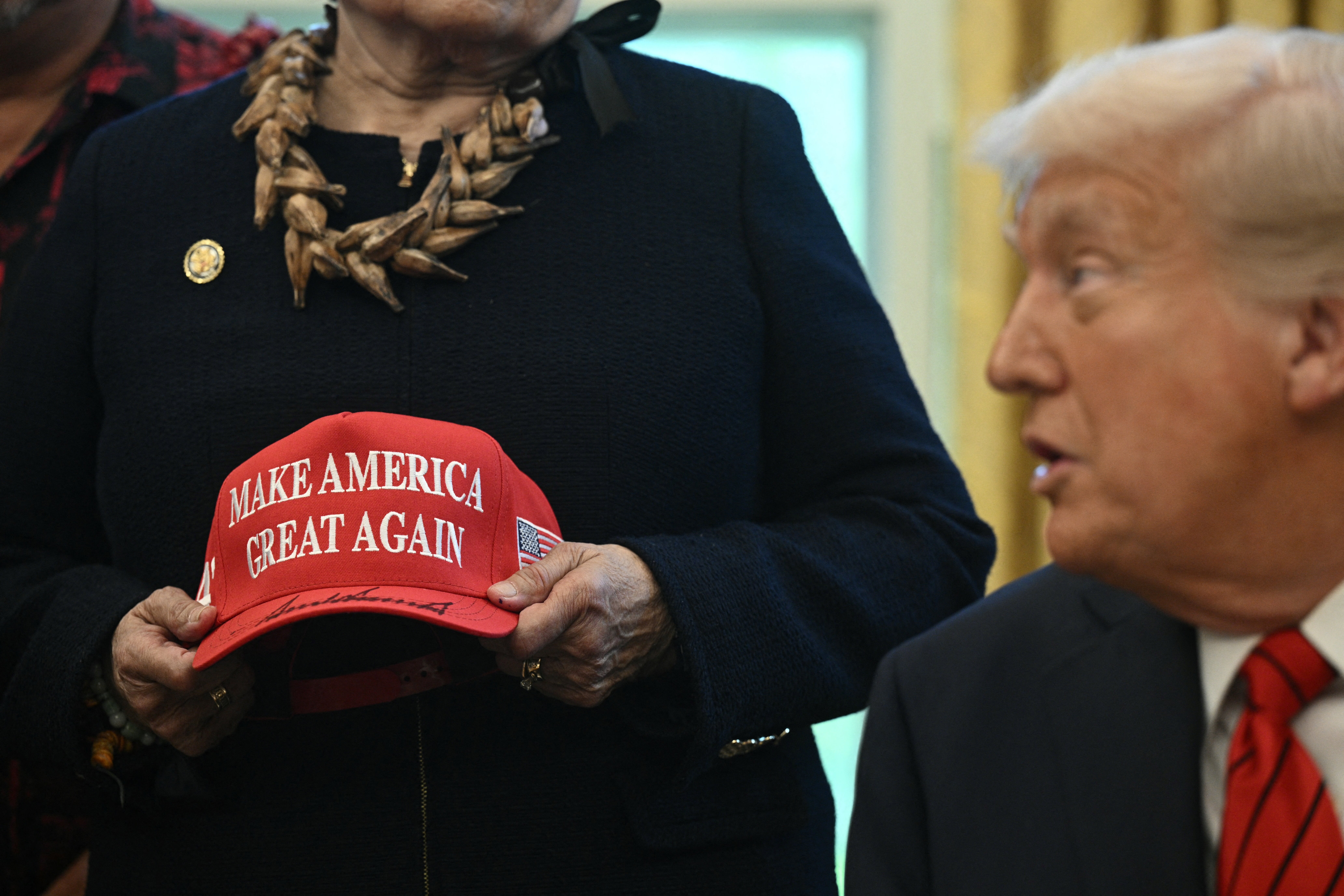 The cost of President Donald Trump’s official merchandise range has climbed with inflation, with his signature red MAGA cap now 120 percent more expensive than it was a decade ago