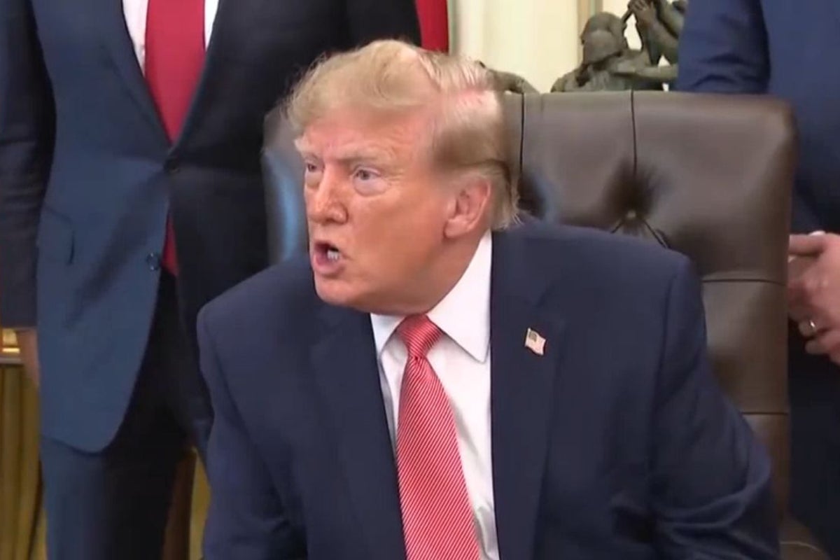 Trump scolds reporter from The Independent three times in wild White House moment