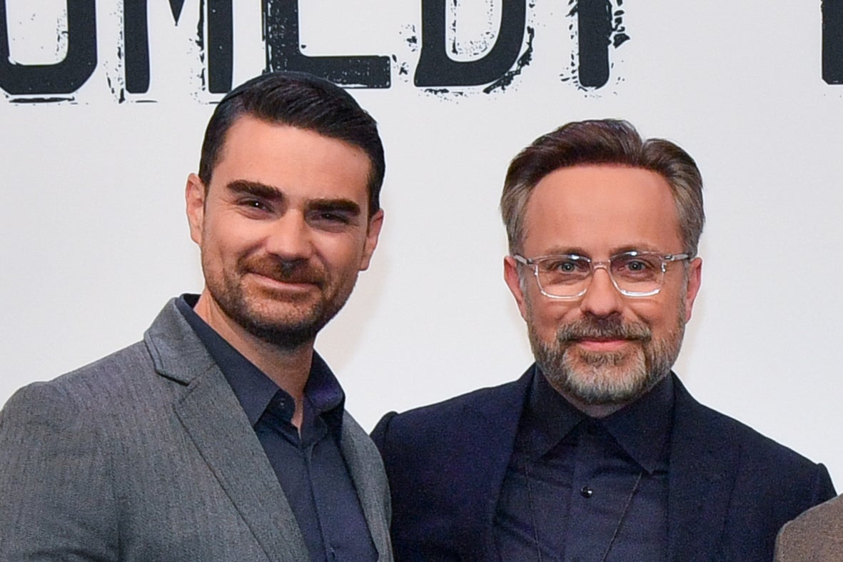 The Daily Wire co-founders, podcaster Ben Shapiro and filmmaker Jeremy Boreing, pictured at the Nashville premiere of Matt Walsh's documentary 'Am I Racist?' in 2024