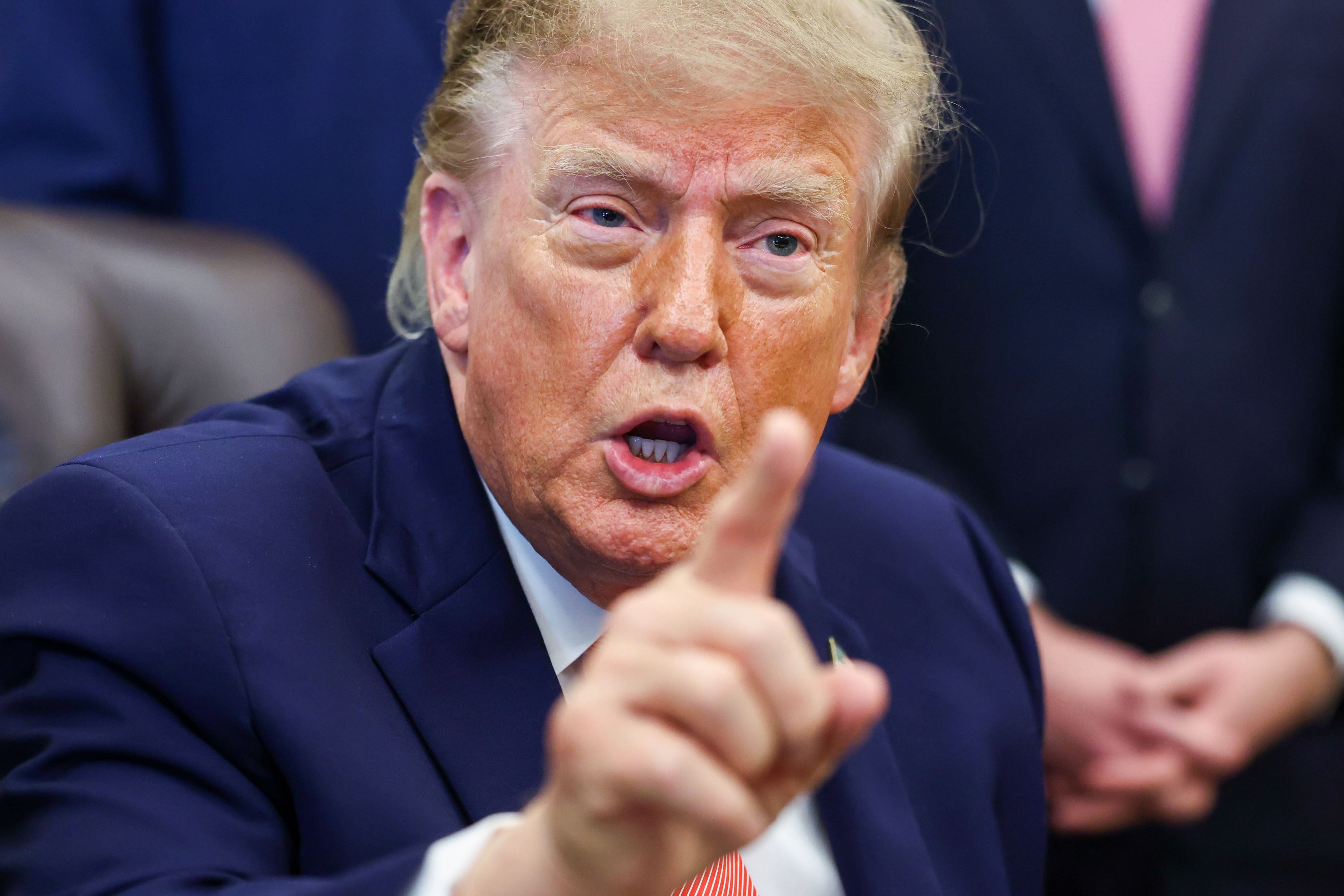 Trump was asked about his plan to pay people to snitch on government fraud, he then focused on me for the rest of the event. Trump called me a ‘sick person’ and questioned who I was - then his team took it to another level