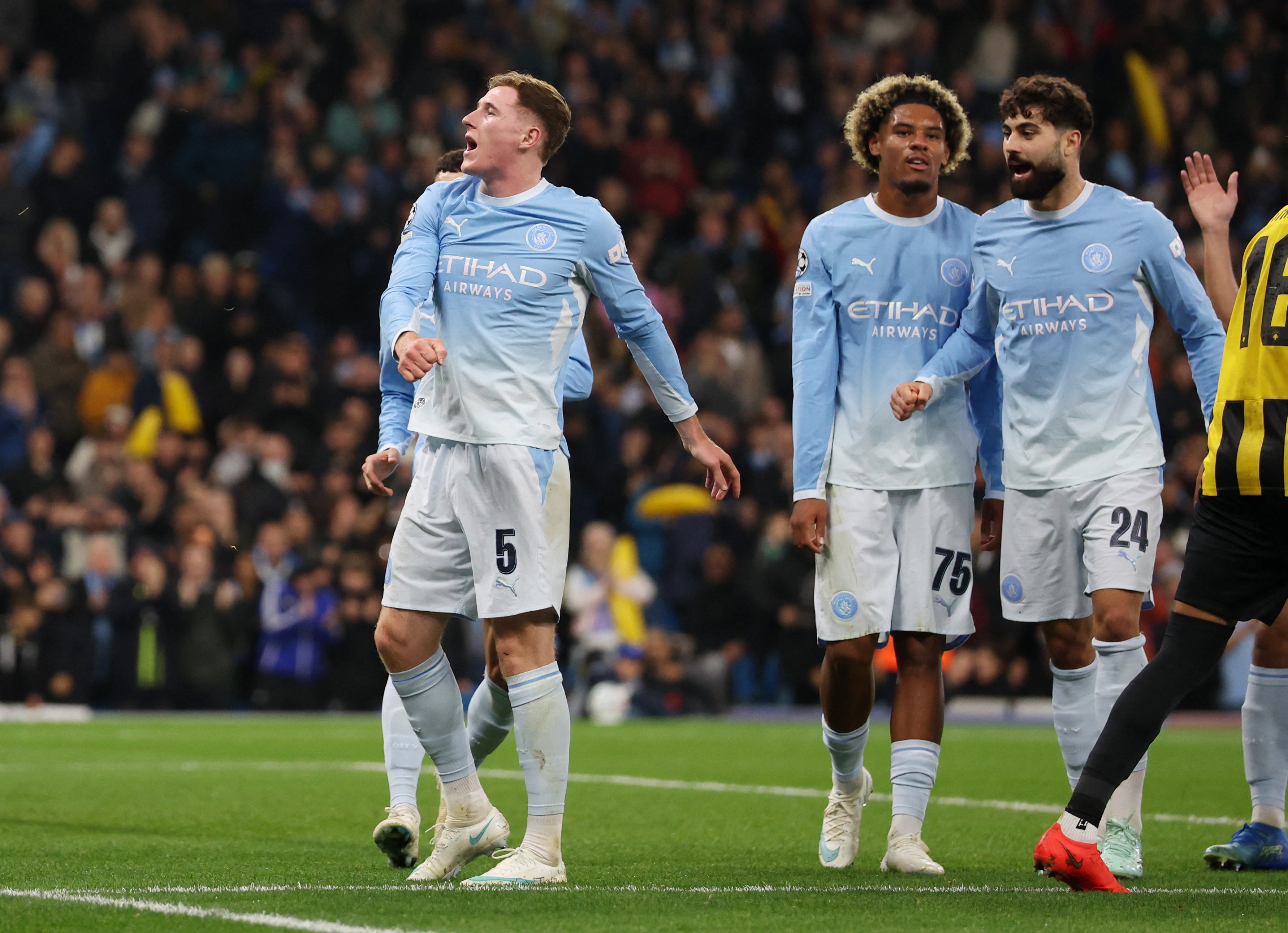 Elliot Anderson scored his first Man City goal