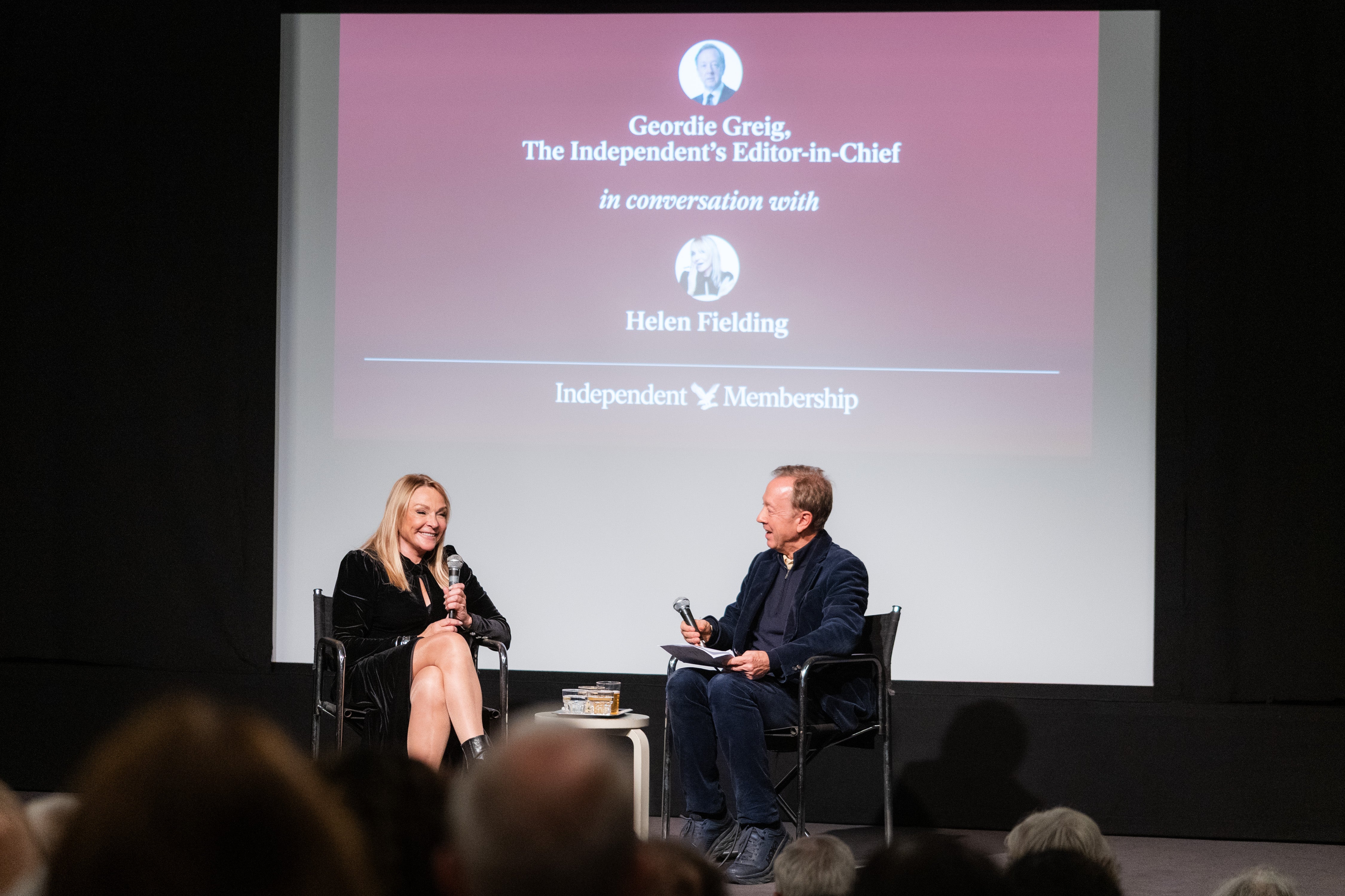Helen Fielding spoke about the origins of Bridget Jones with The Independent's Geordie Greig on Monday (19 October)