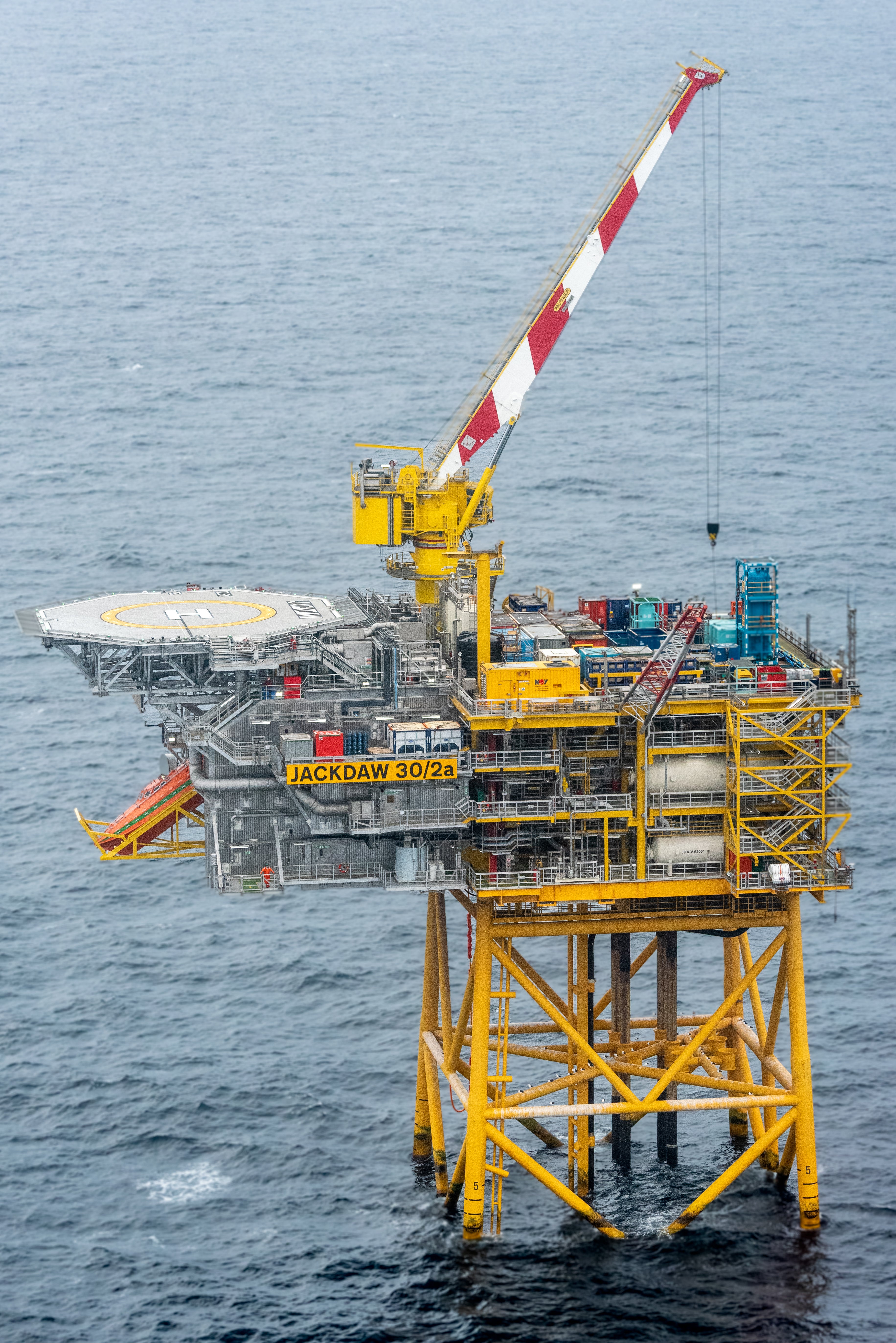 The Jackdaw platform in the North Sea