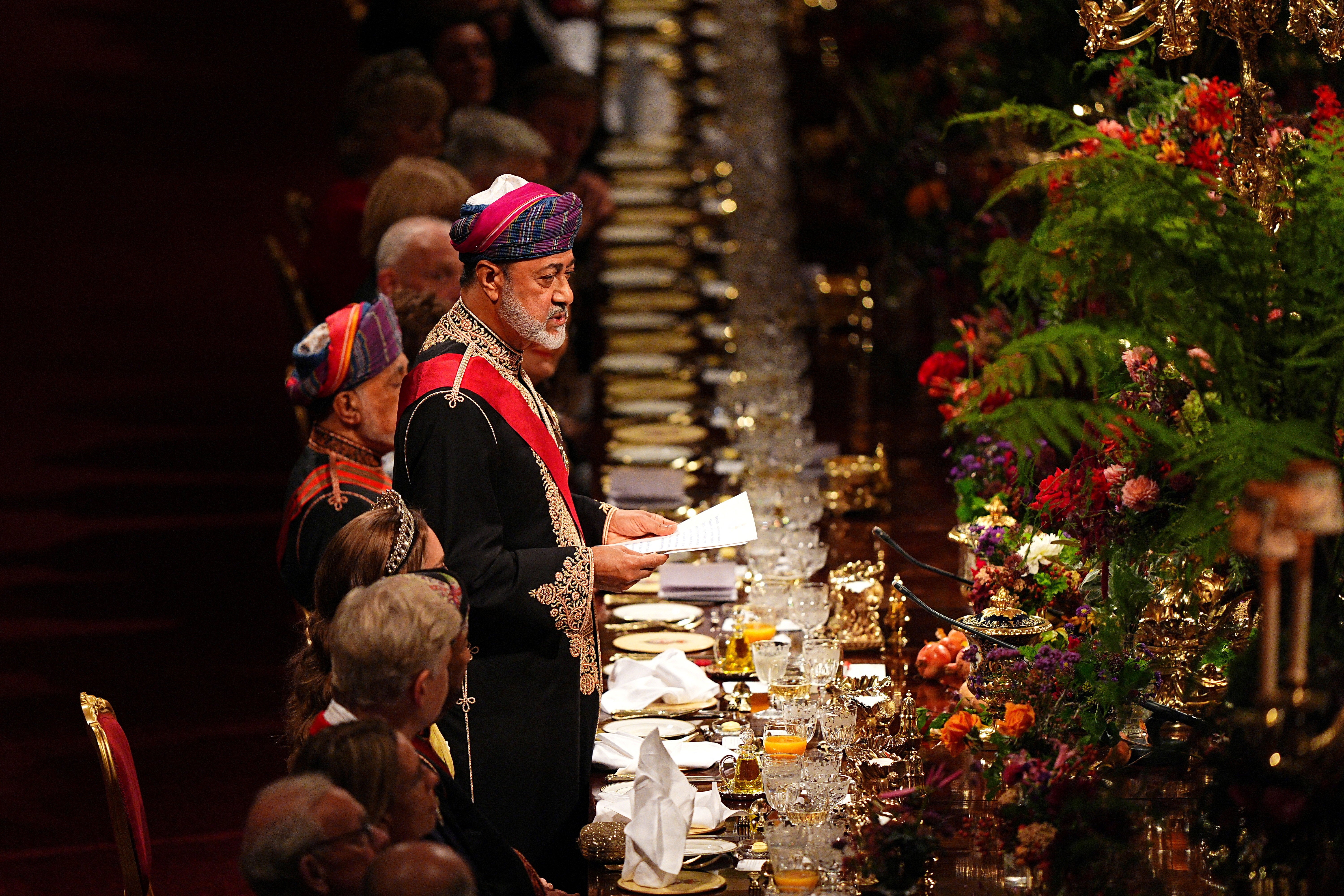 Sultan Haitham bin Tariq delivers a speech