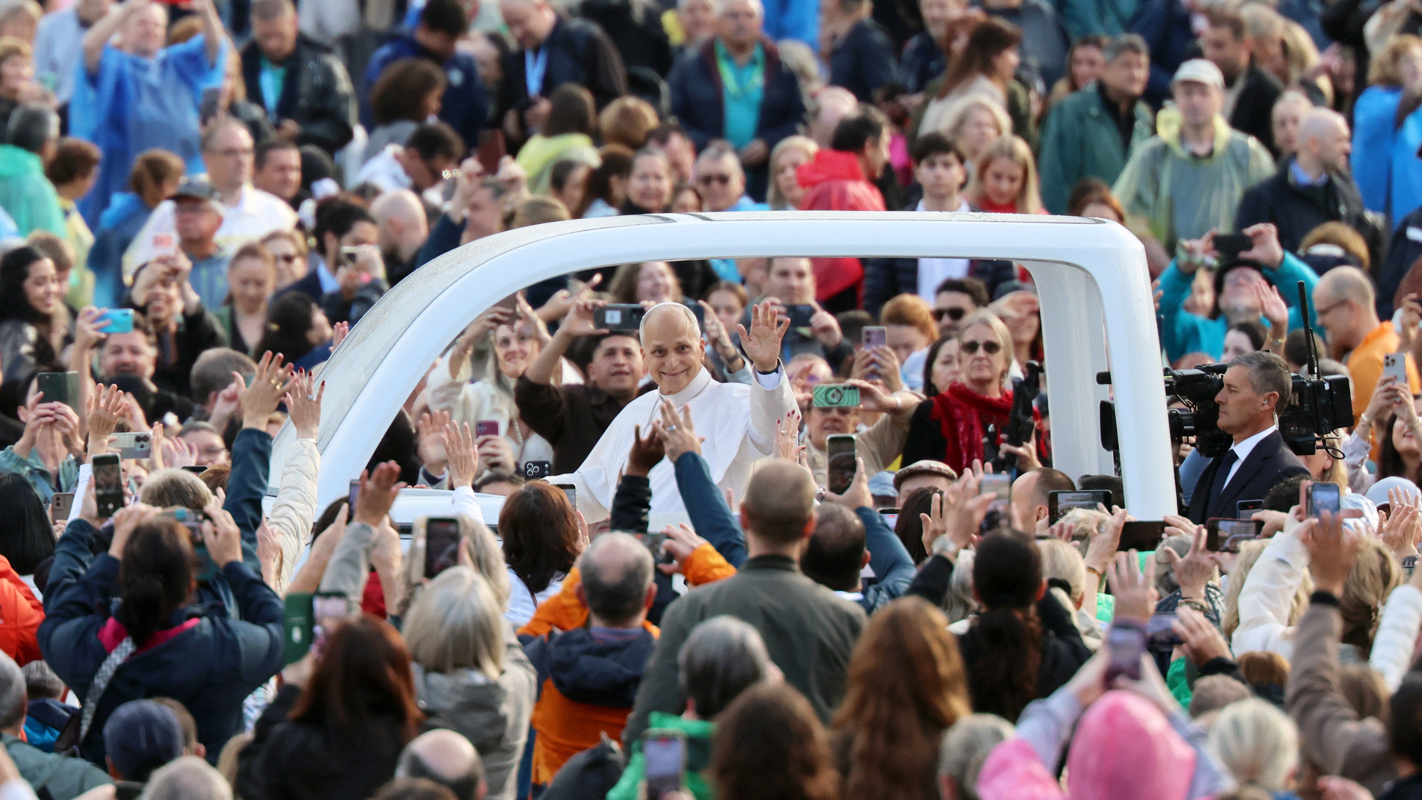 Wednesday's audience was the first held by the pope since October 7,