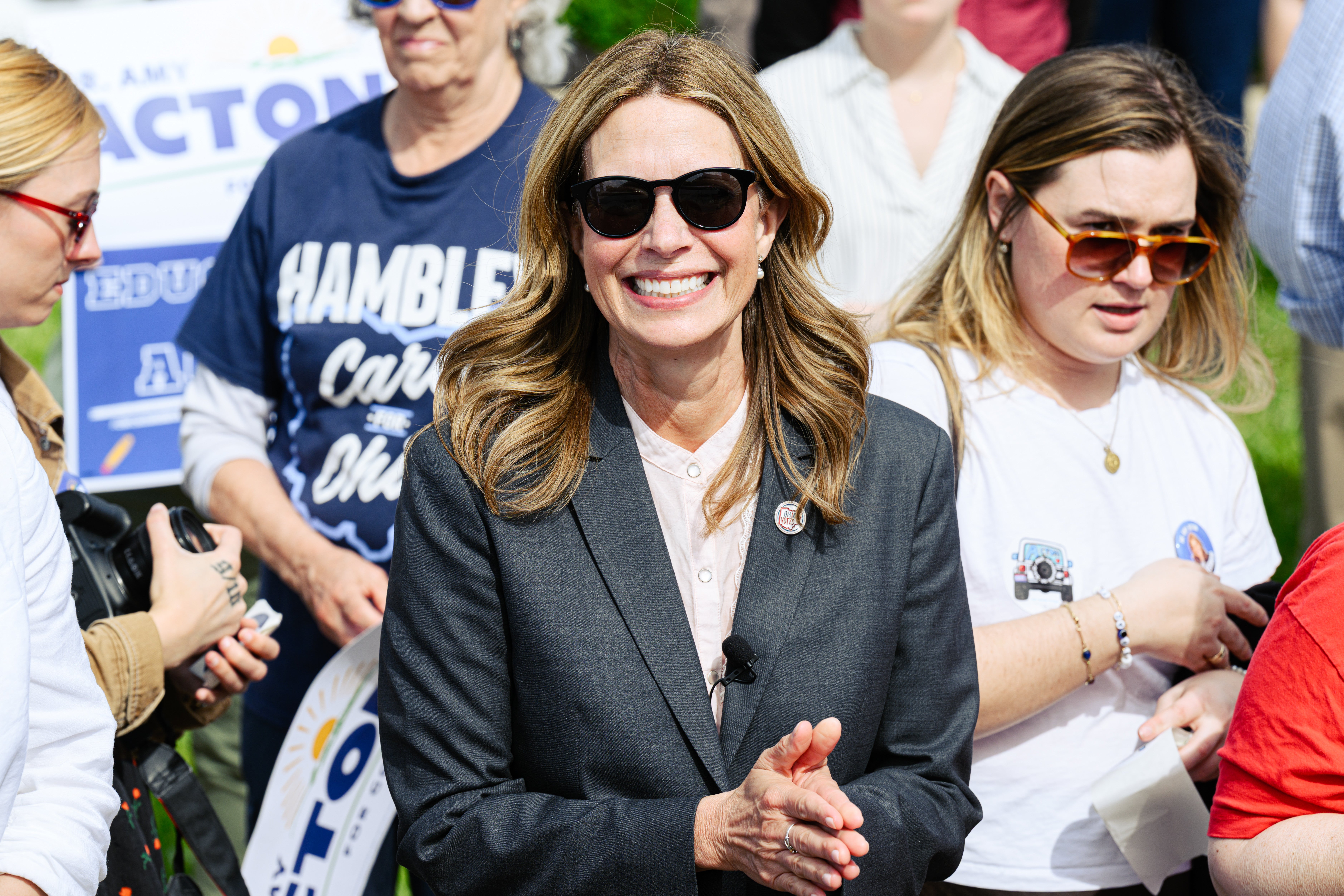 Amy Acton, Ramaswamy’s Democratic rival, was targeted in an attack ad this week in which her estranged mother, Donna Arthur, accused her of lying about her past