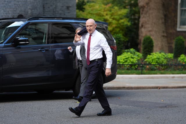 Higher inflation could put pressure on Chancellor John Healey to address the cost of living in his autumn Budget (Ben Whitley/PA)