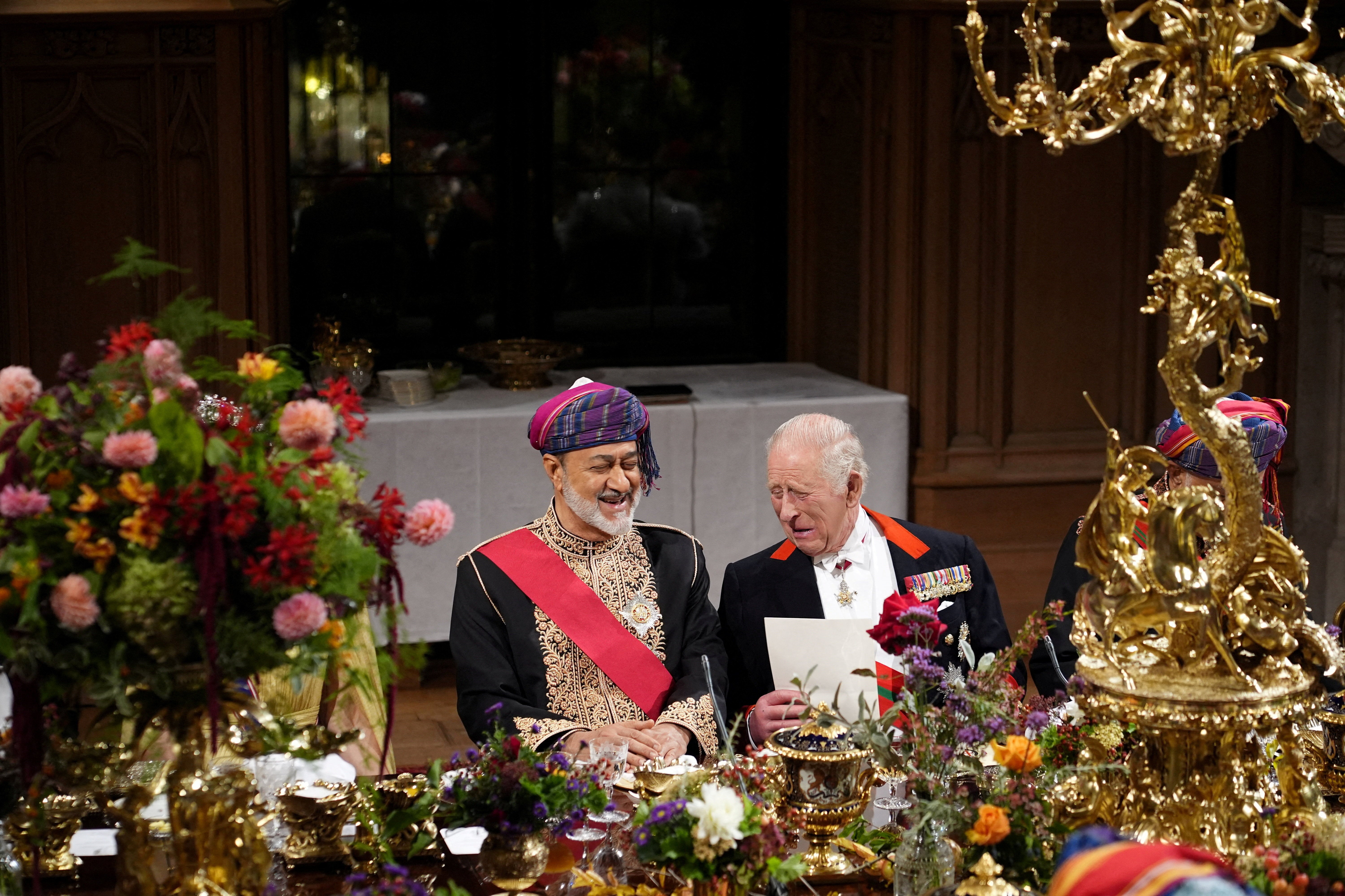 Harry’s interview was released as his father, King Charles, welcomed the Sultan of Oman to Windsor during a state visit