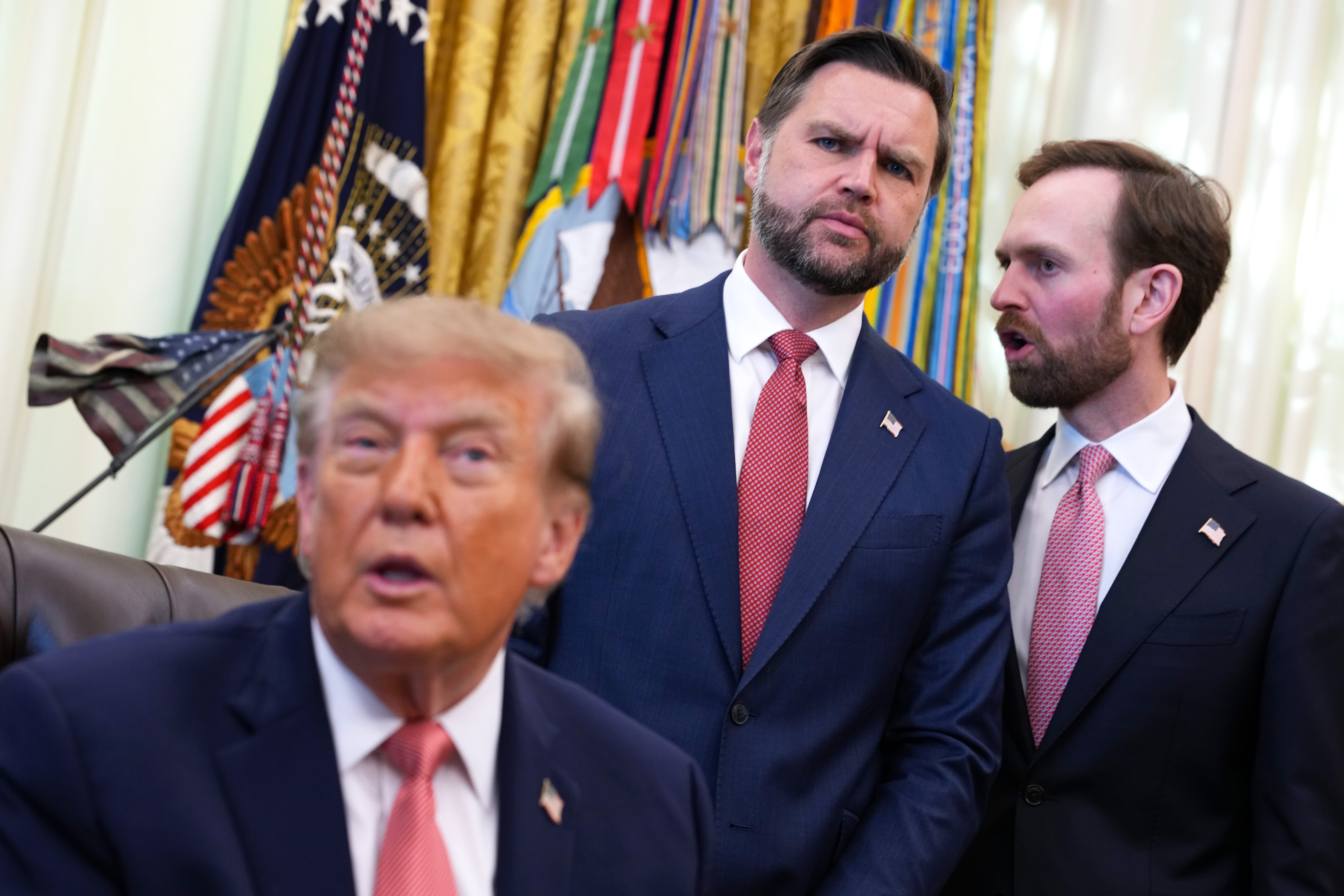 Donald Trump said on Wednesday that he did not direct JD Vance to initiate peace negotiations