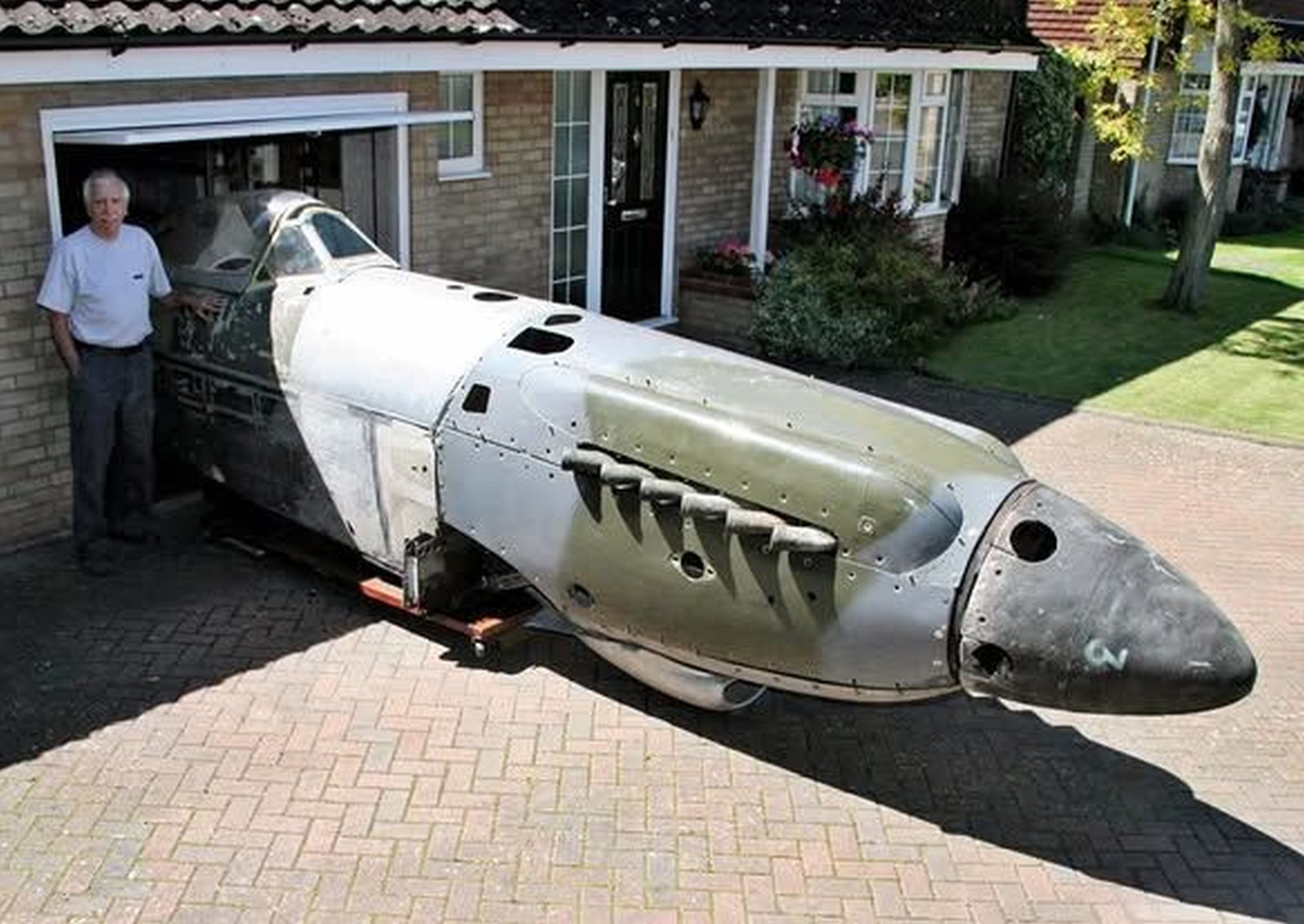 Spitfire fuselage kept in man’s garage for decades sold for £18,000