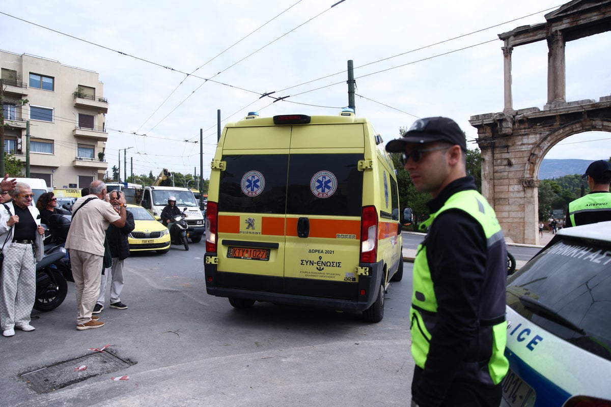 Athens building explosion leaves four injured after suspected backpack blast