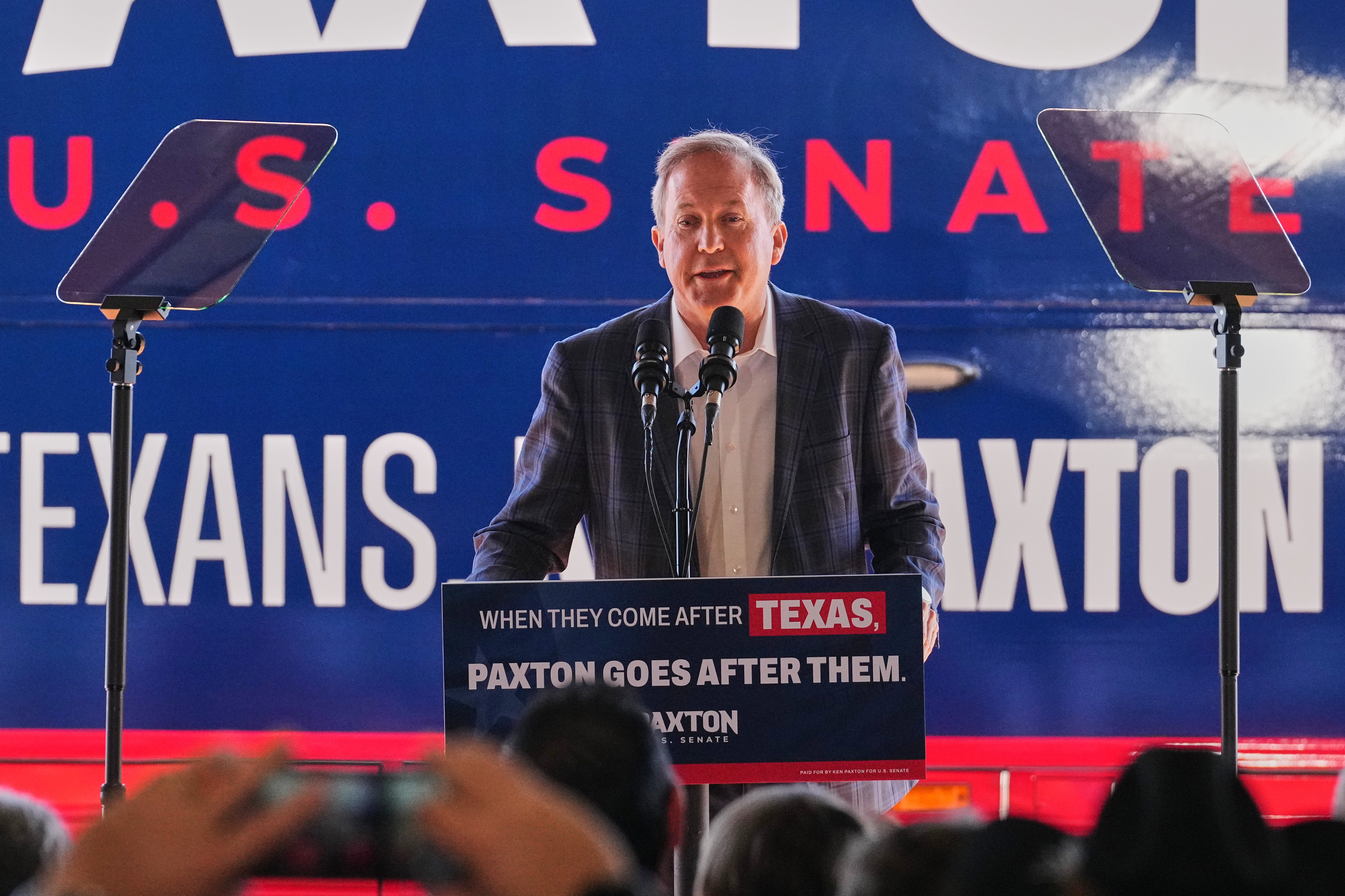 Bush tore into Texas Attorney General and Republican nominee for the US Senate Ken Paxton (pictured)
