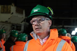 Neil McCulloch at Shell UKโs St Fergus Gas Terminal in Peterhead, Aberdeenshire (paul Reid/PA)