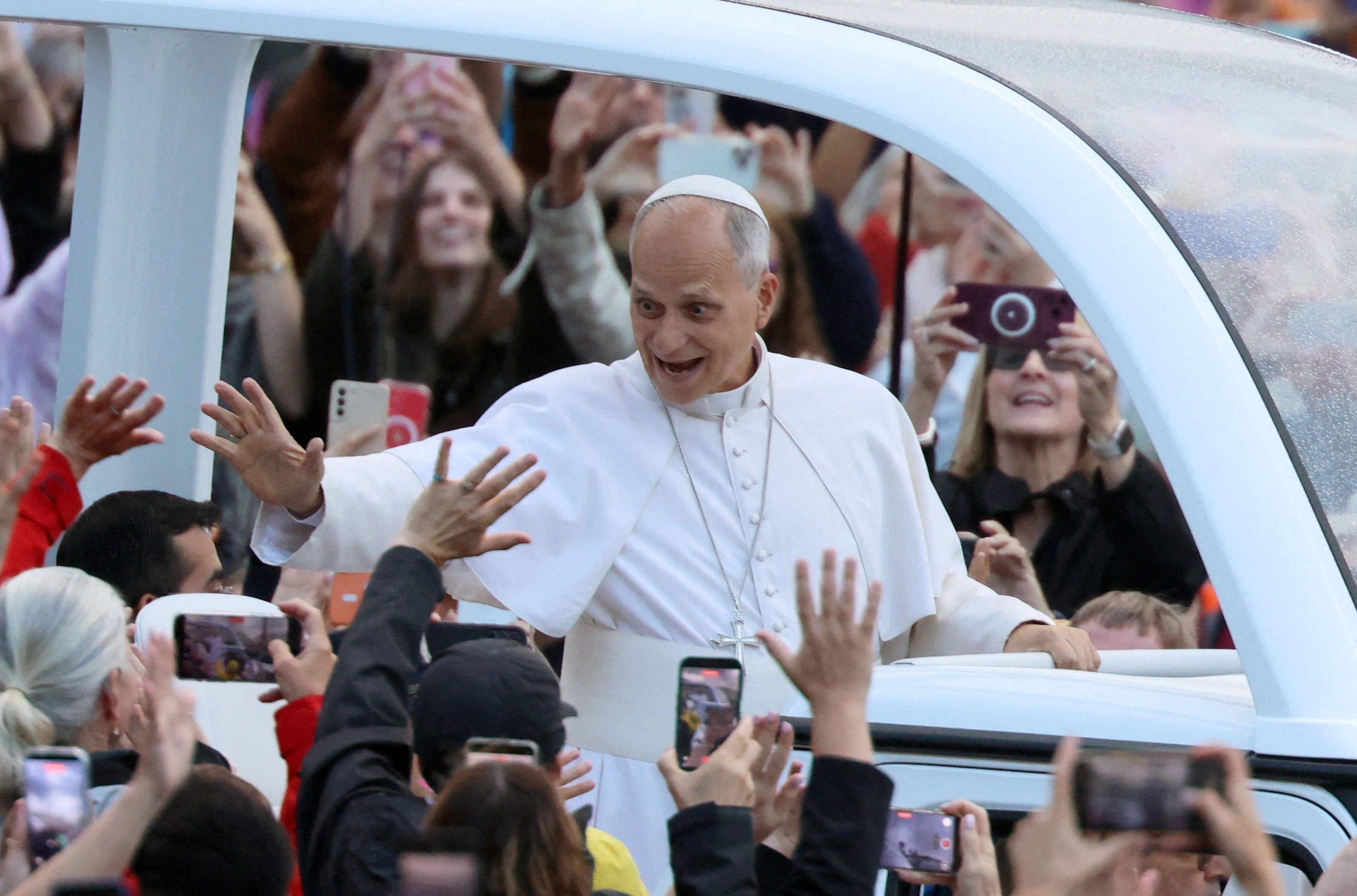 The pope returned to St Peter's Square on Wednesday