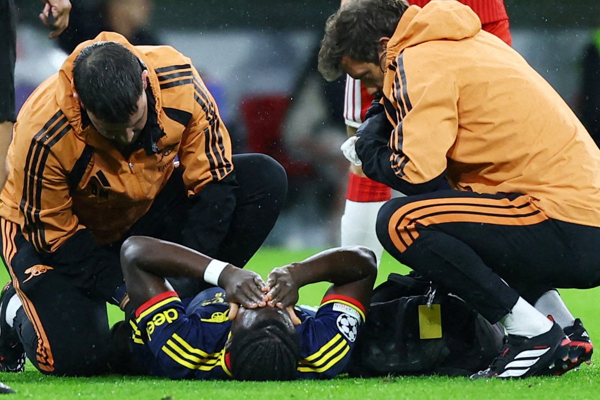 Bukayo Saka suffers latest injury setback against Bayern as Mikel Arteta reveals ‘concern’
